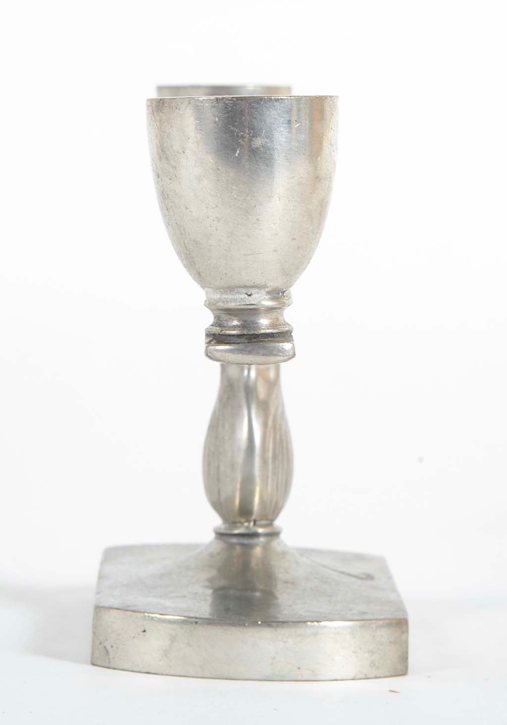 Just Andersen Pair of Two Arm Pewter Candlesticks