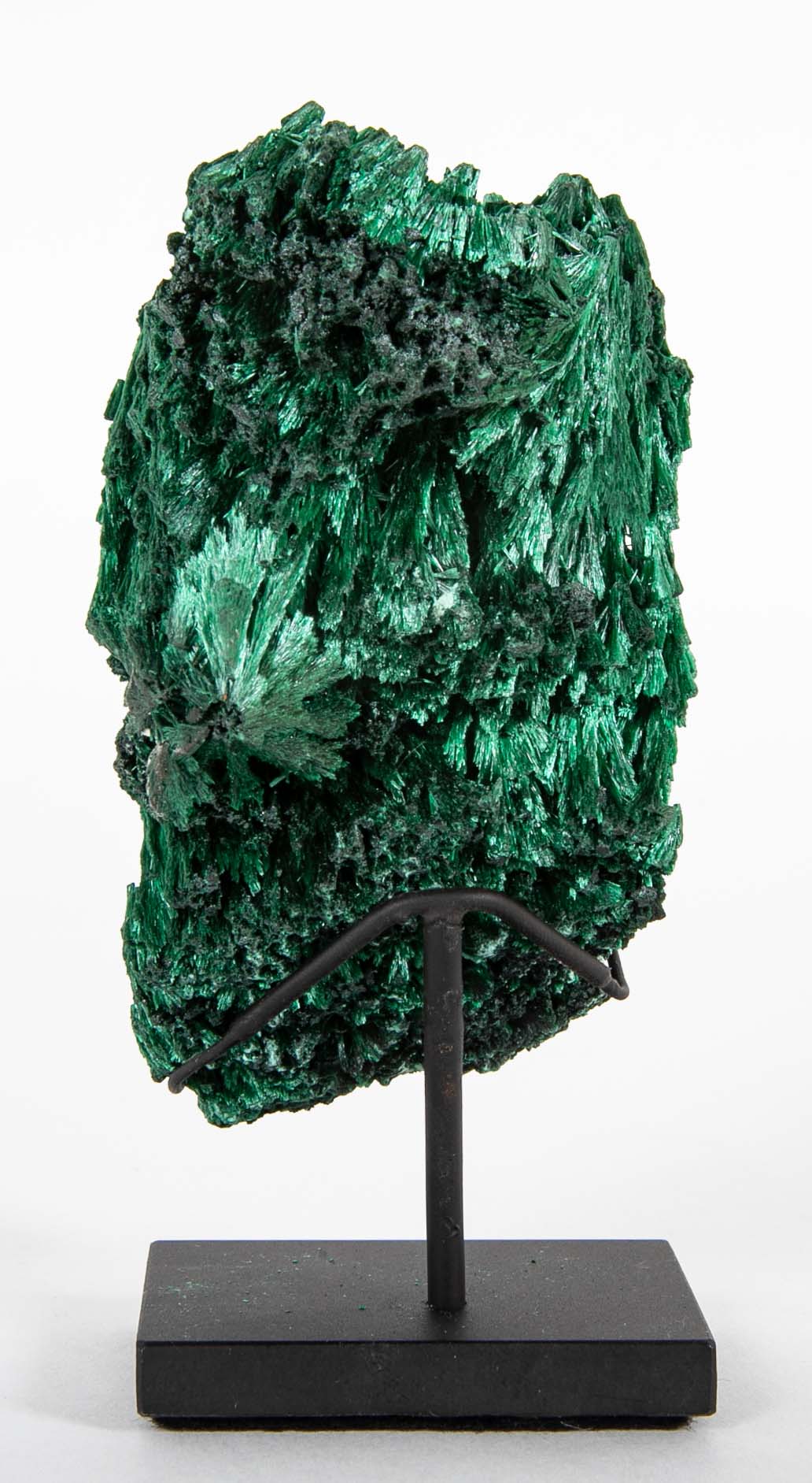 A Piece of Congolese Velvet Malachite on Modern Stand