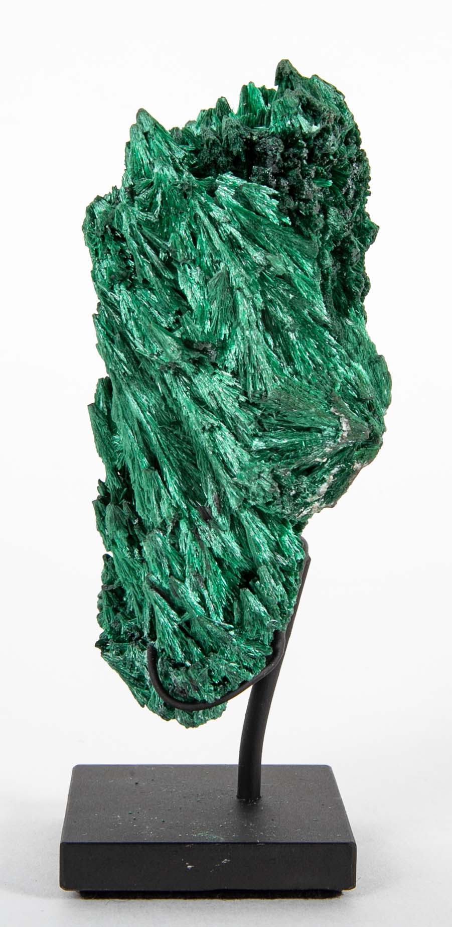 A Piece of Congolese Velvet Malachite on Modern Stand