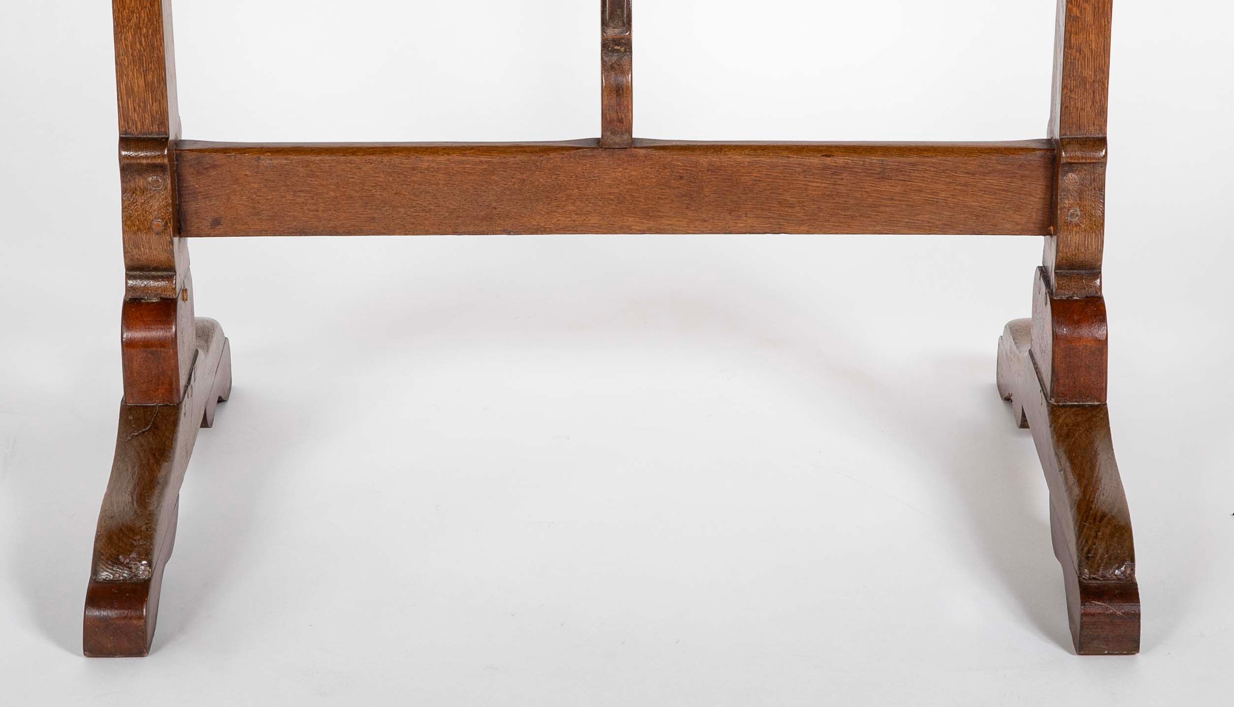 French 19th Century Round Fruitwood Tilt Top Table