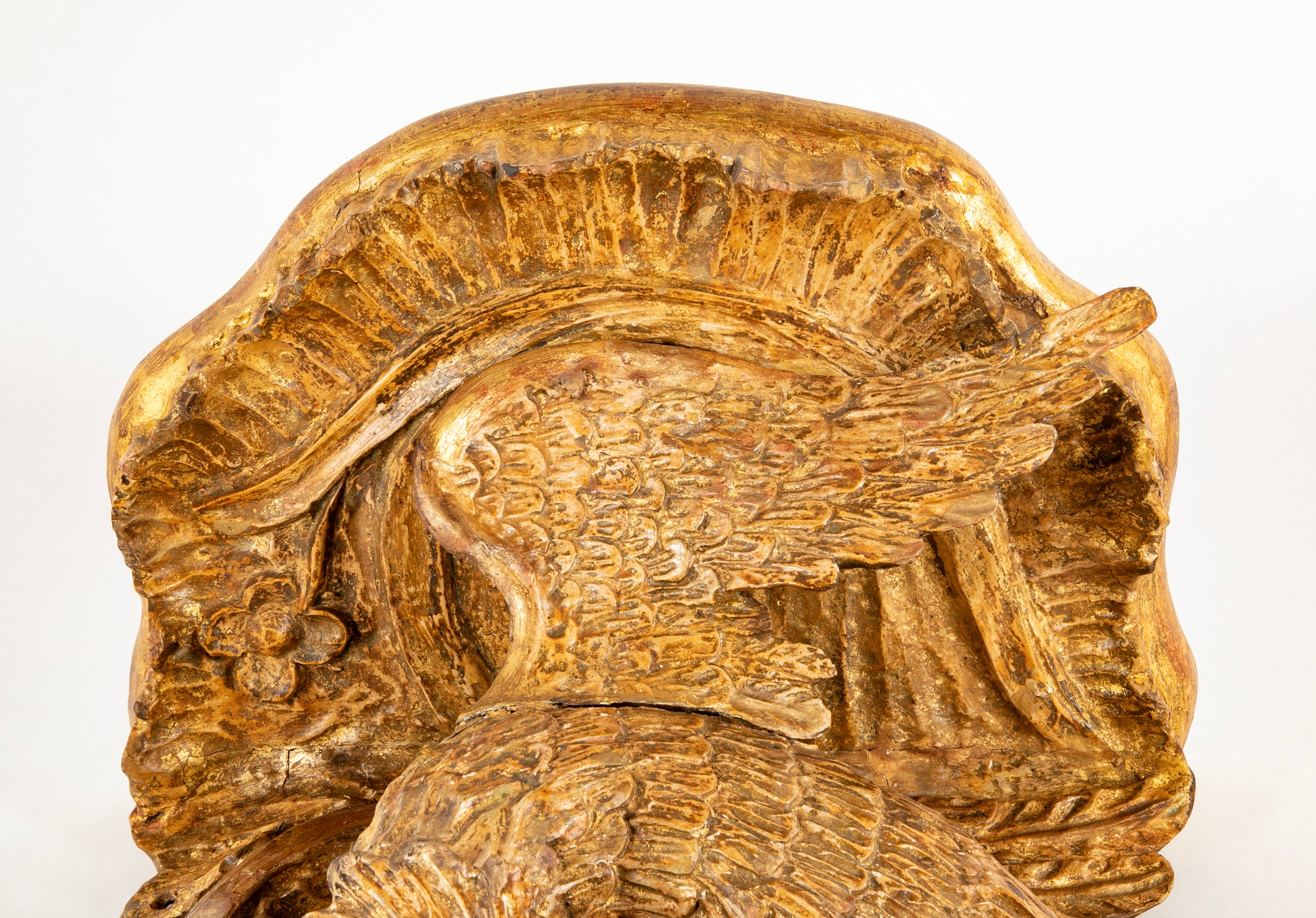 Pair of George II Style Carved Giltwood Wall Brackets