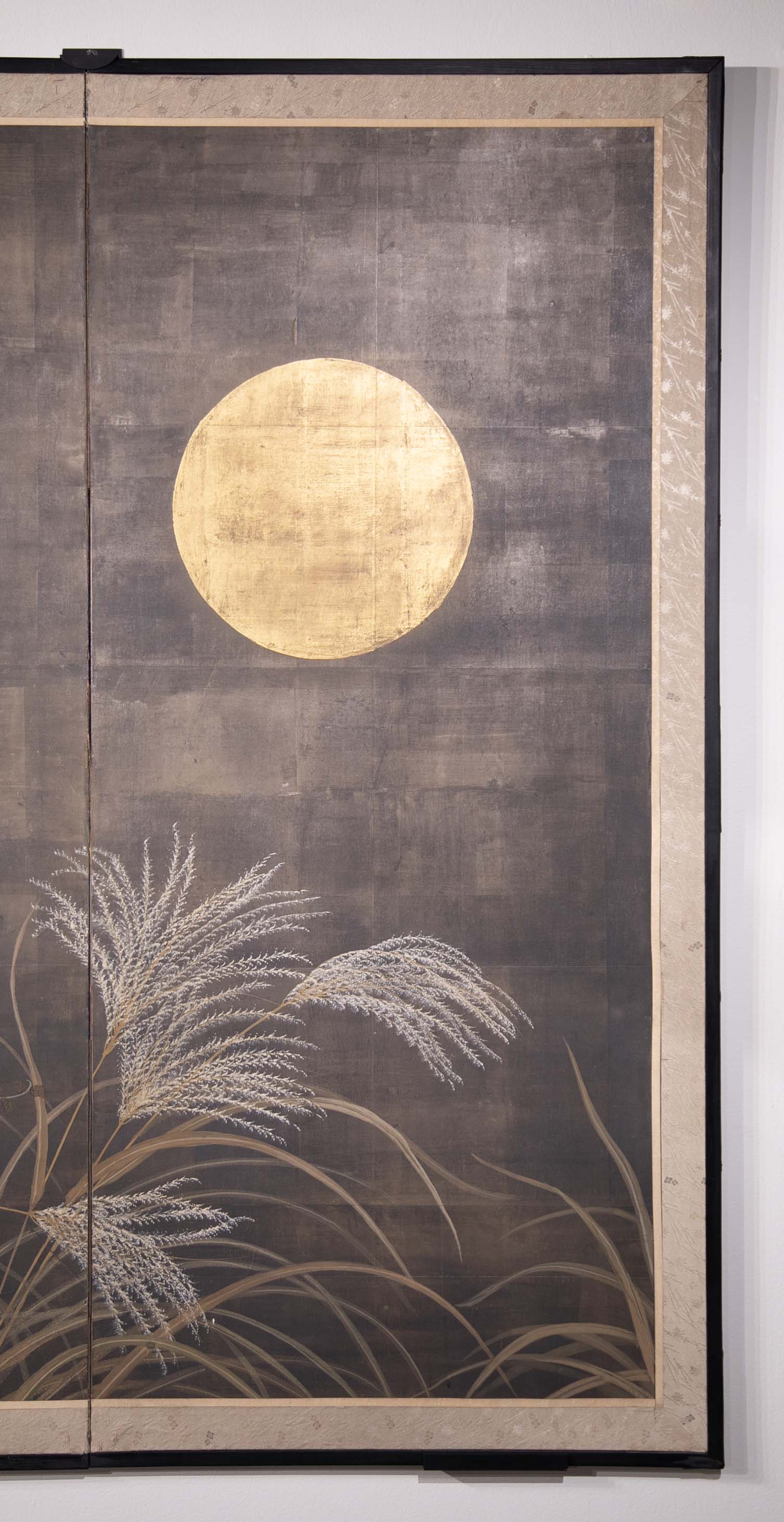 Japanese Showa Period Painted Silk Panels