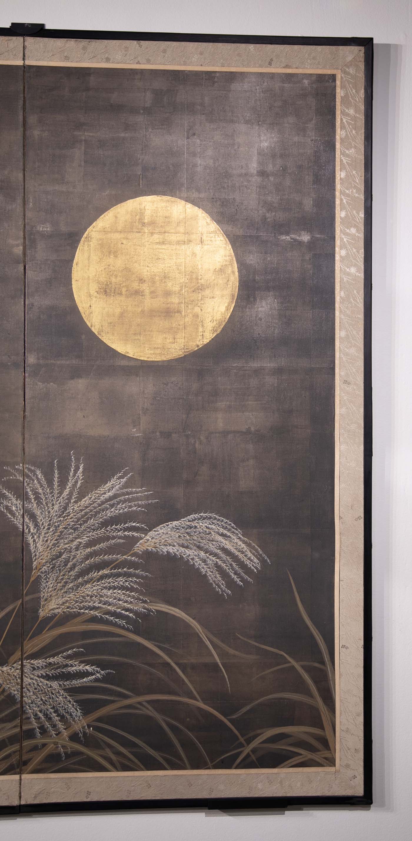 Japanese Showa Period Painted Silk Panels