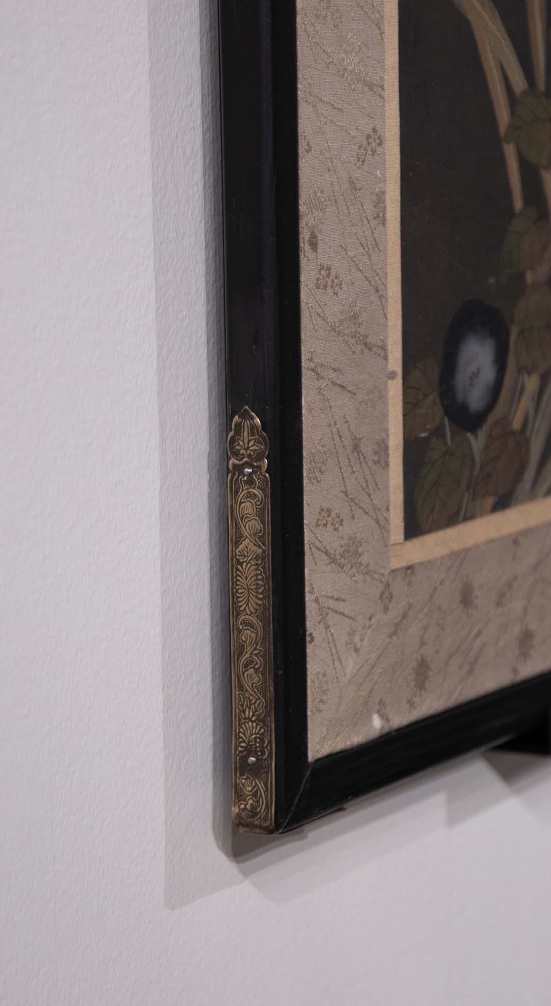 Japanese Showa Period Painted Silk Panels