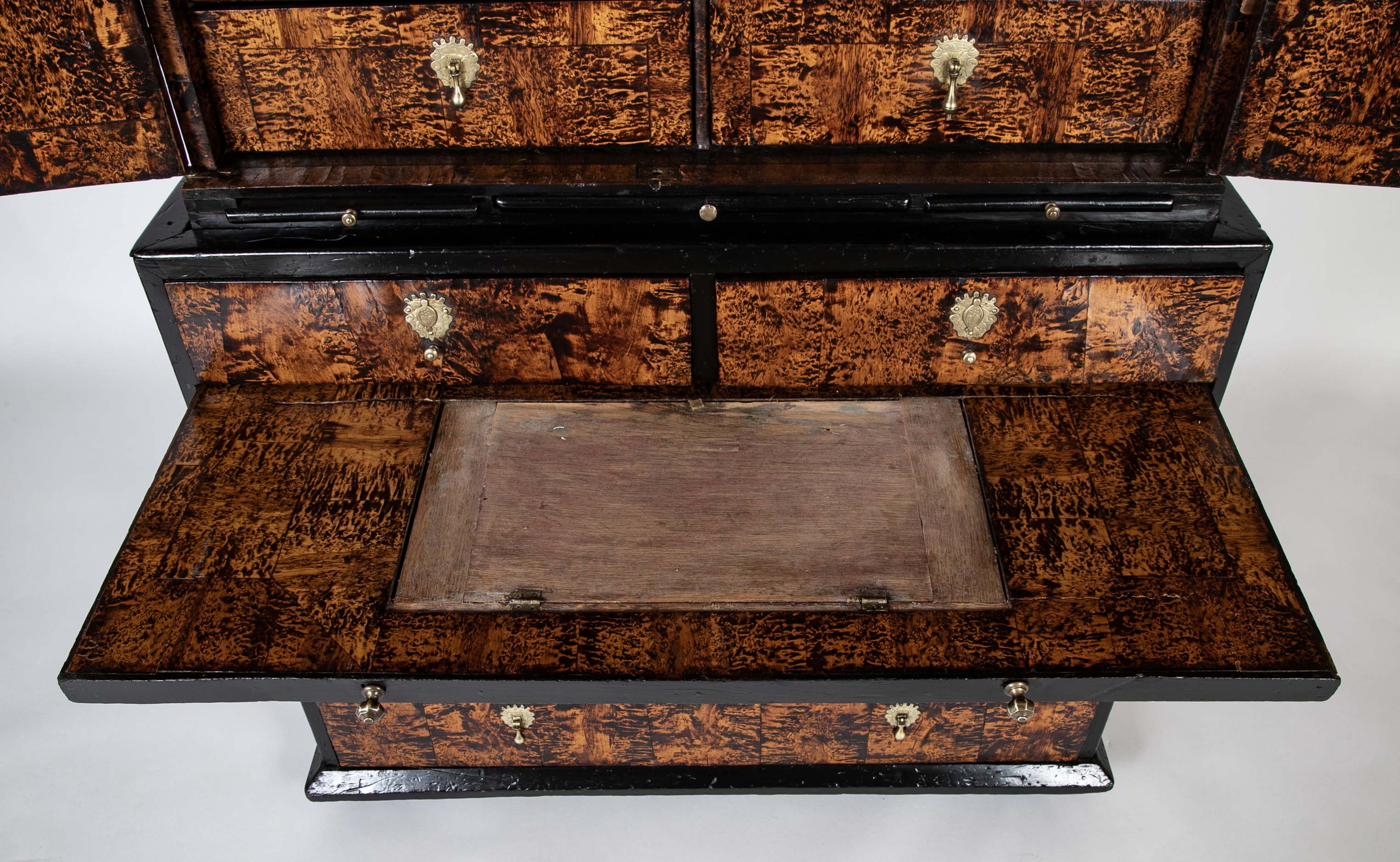 Late 17th Century English Mulberry Veneered Cupboard