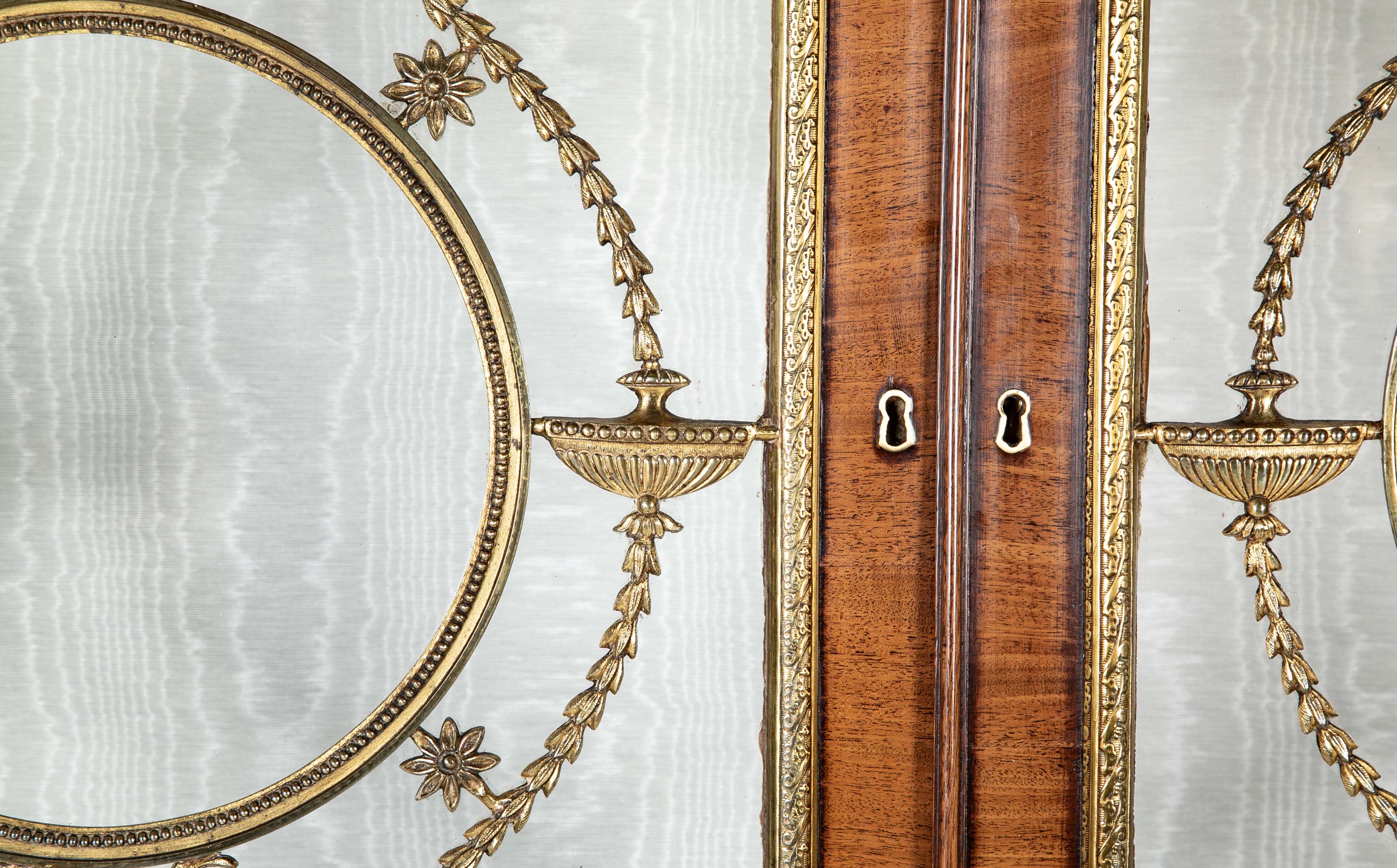 Mahogany & Gilt Cabinet in the Manner of Thomas Chippendale