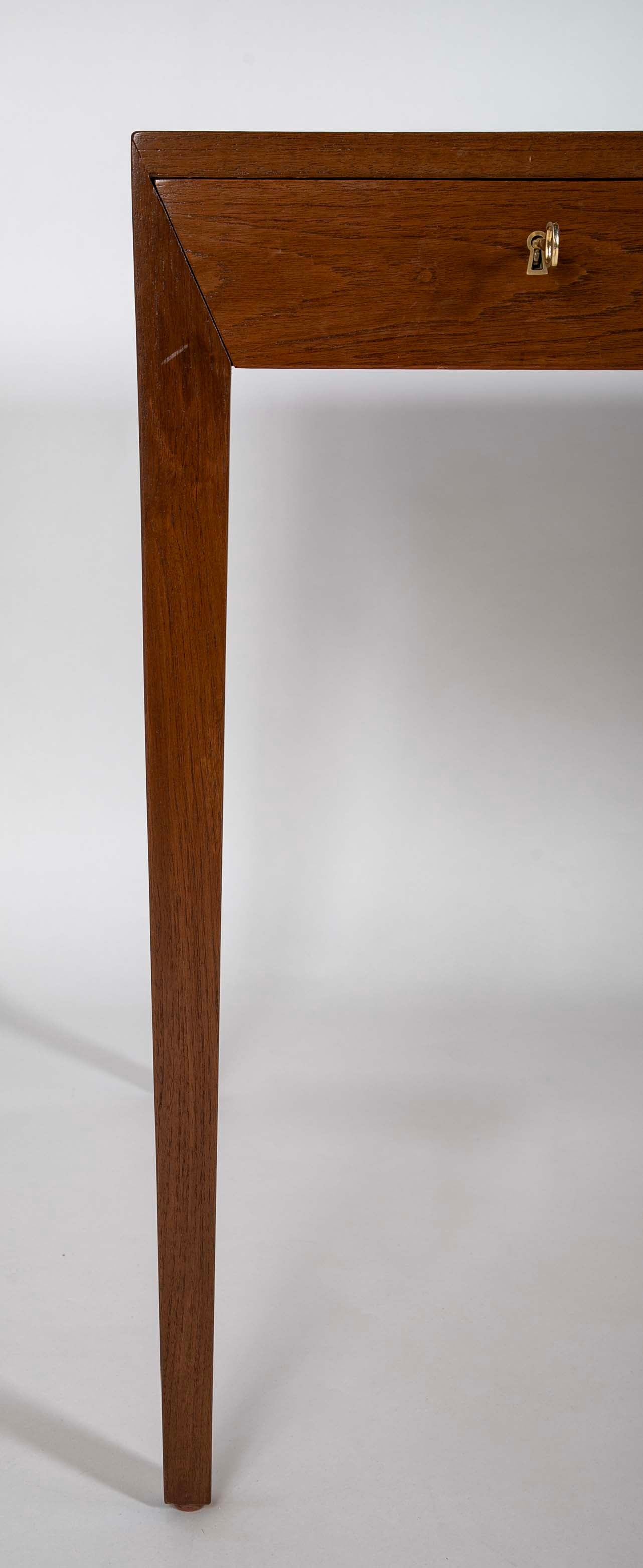 Severin Hansen Teak Desk for Haslev Møbelfabrik