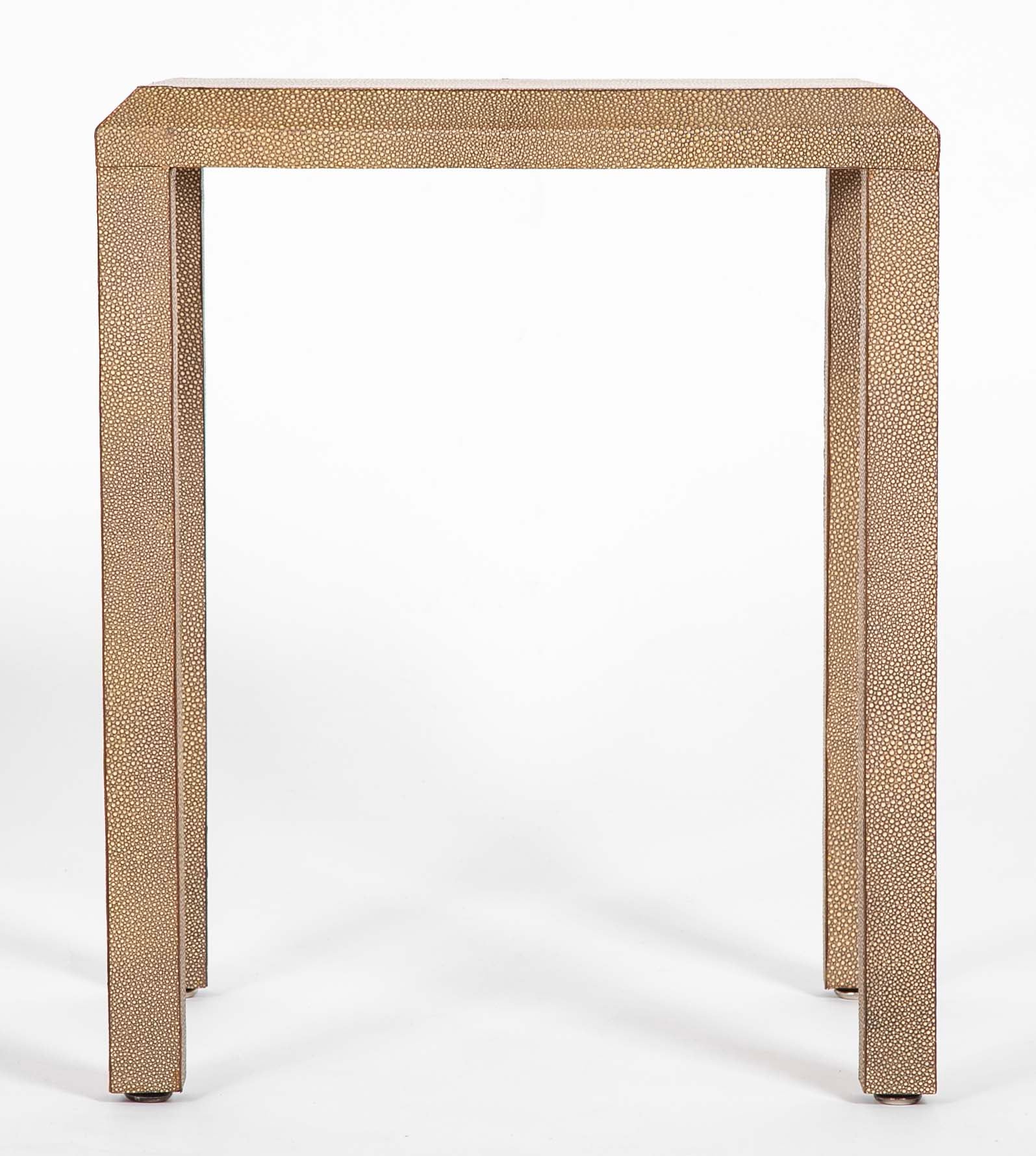 20th Century Pair of Side/End Tables Covered in Shagreen