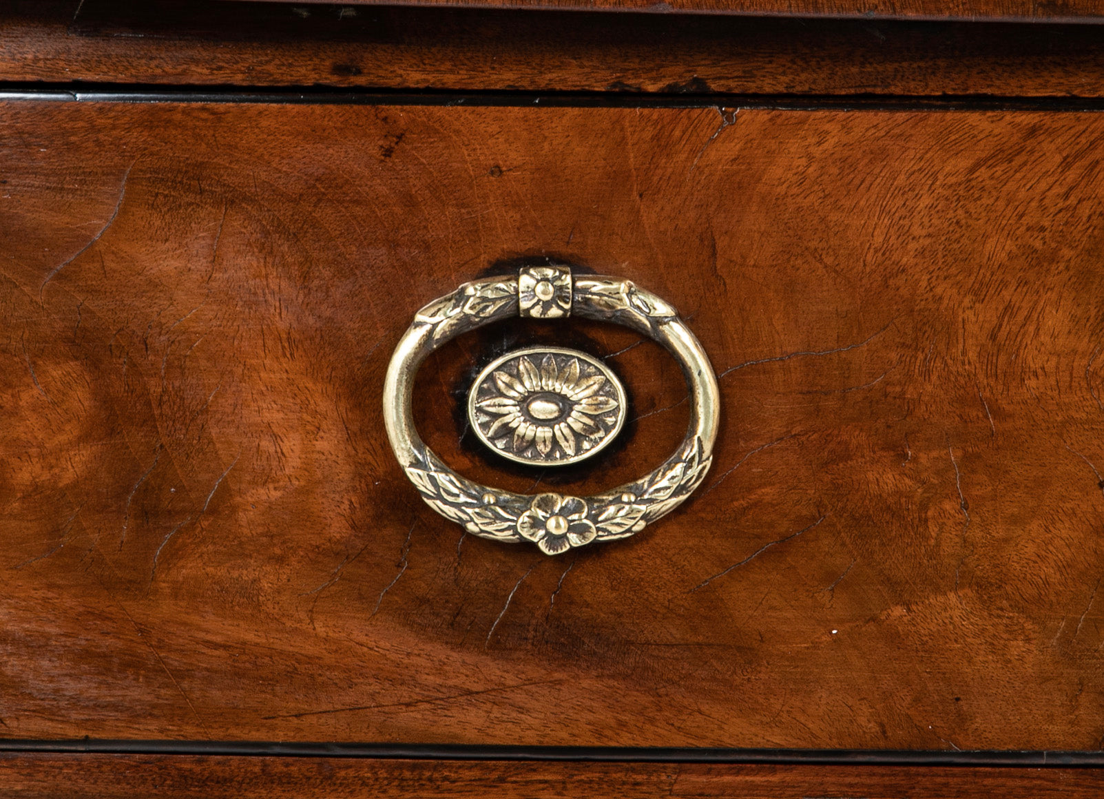 George III 'D' Form Inlaid Mahogany Sideboard