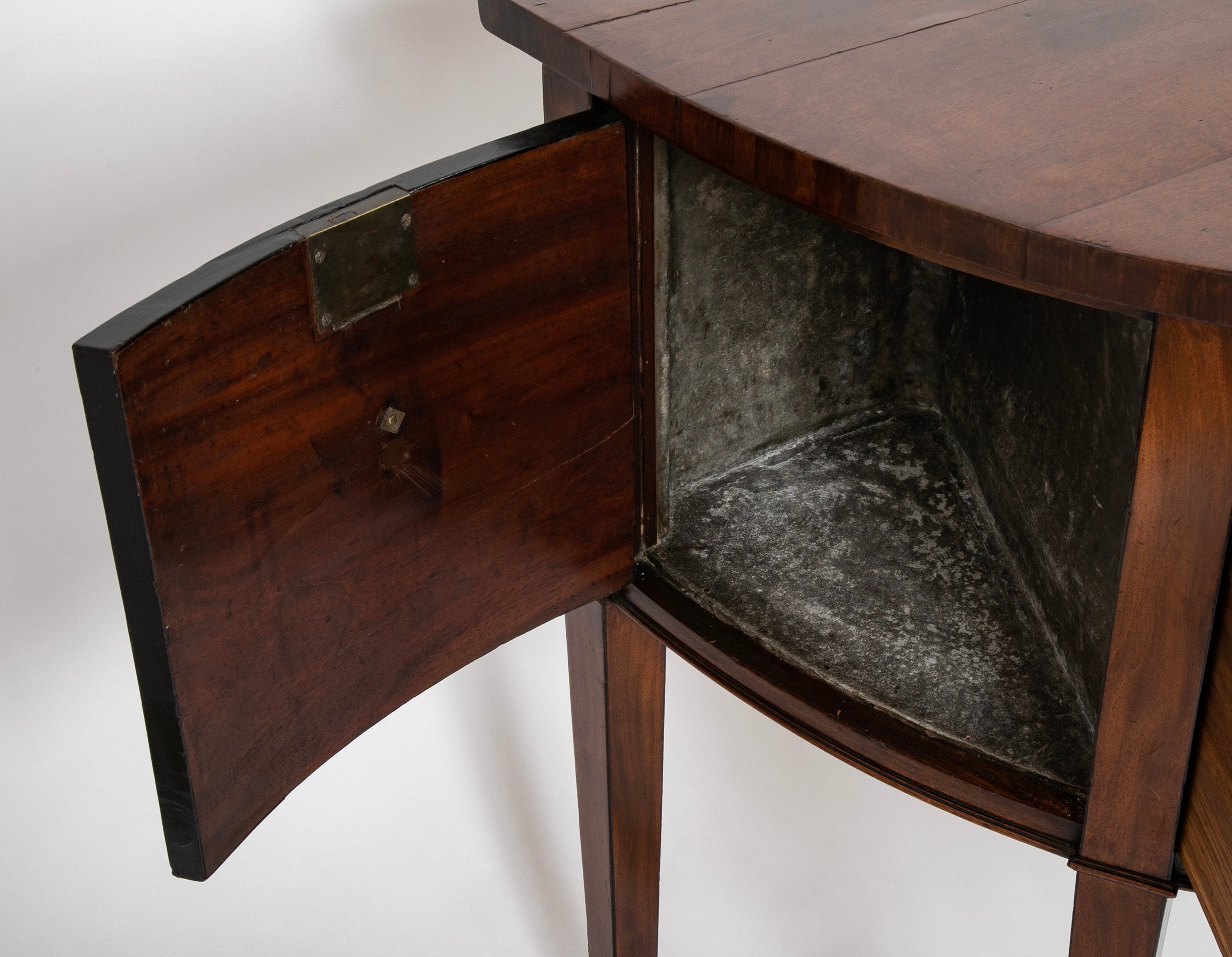 George III 'D' Form Inlaid Mahogany Sideboard