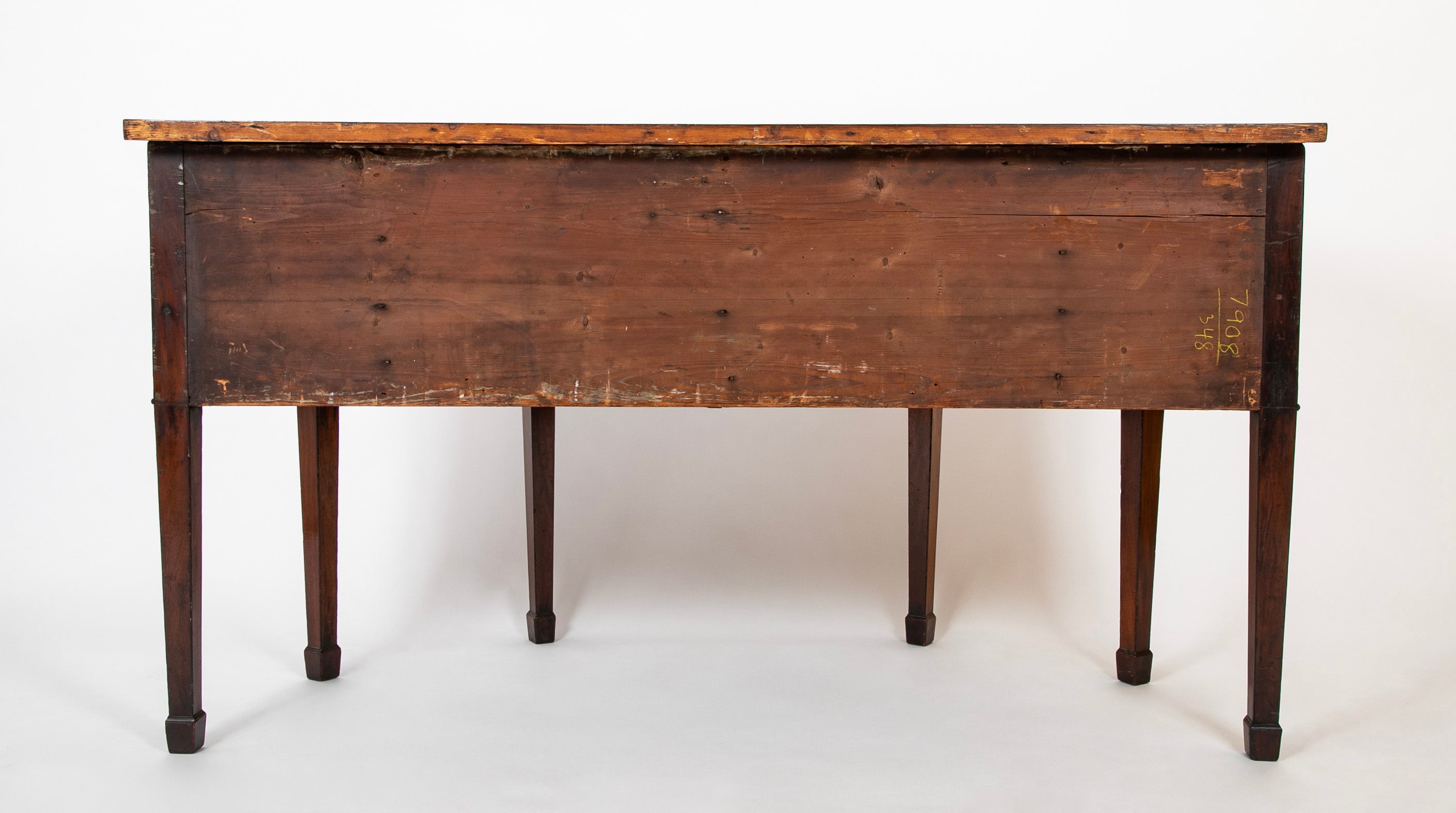 George III 'D' Form Inlaid Mahogany Sideboard