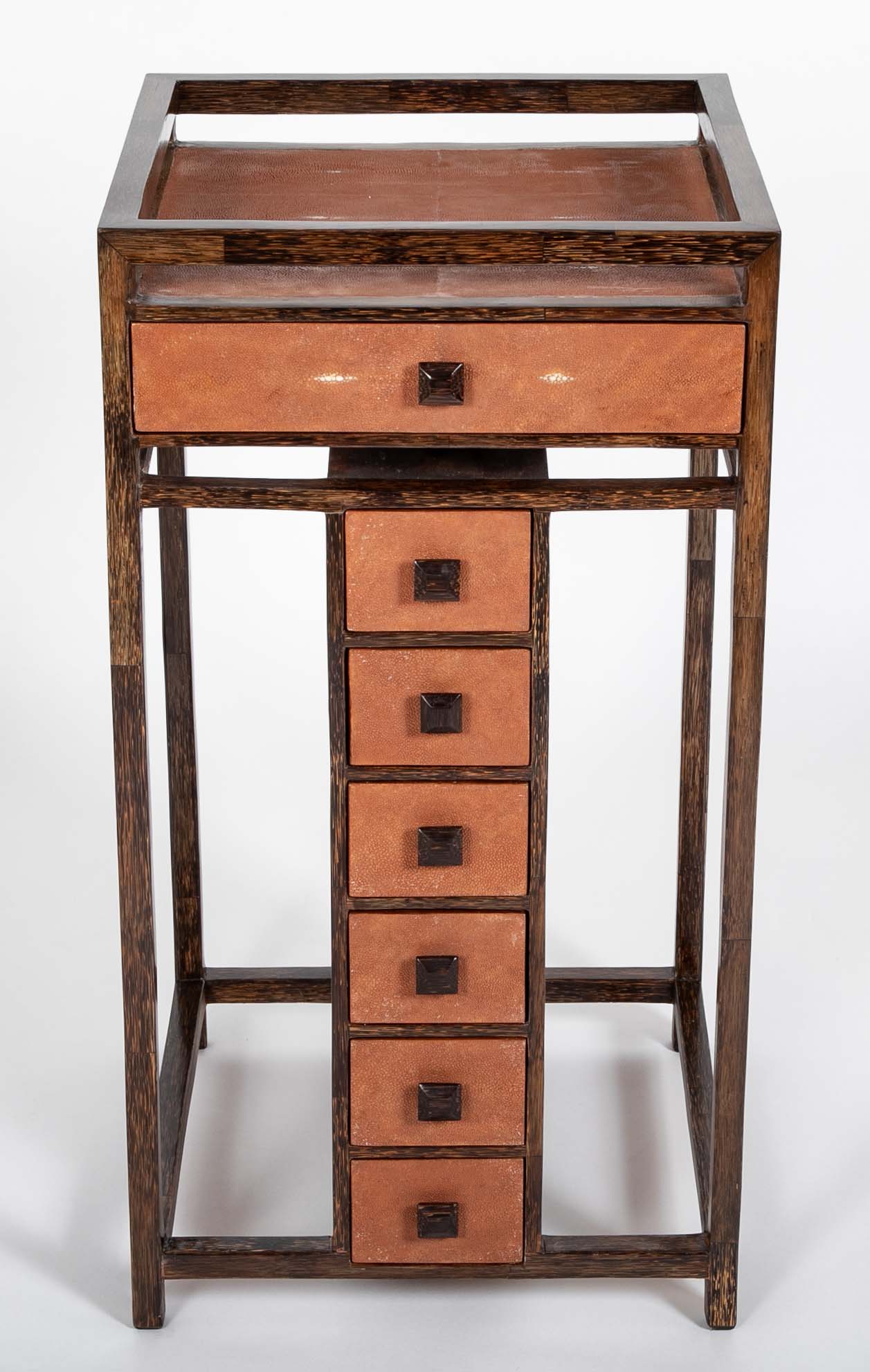 T & Y Augusti Shagreen Semanier