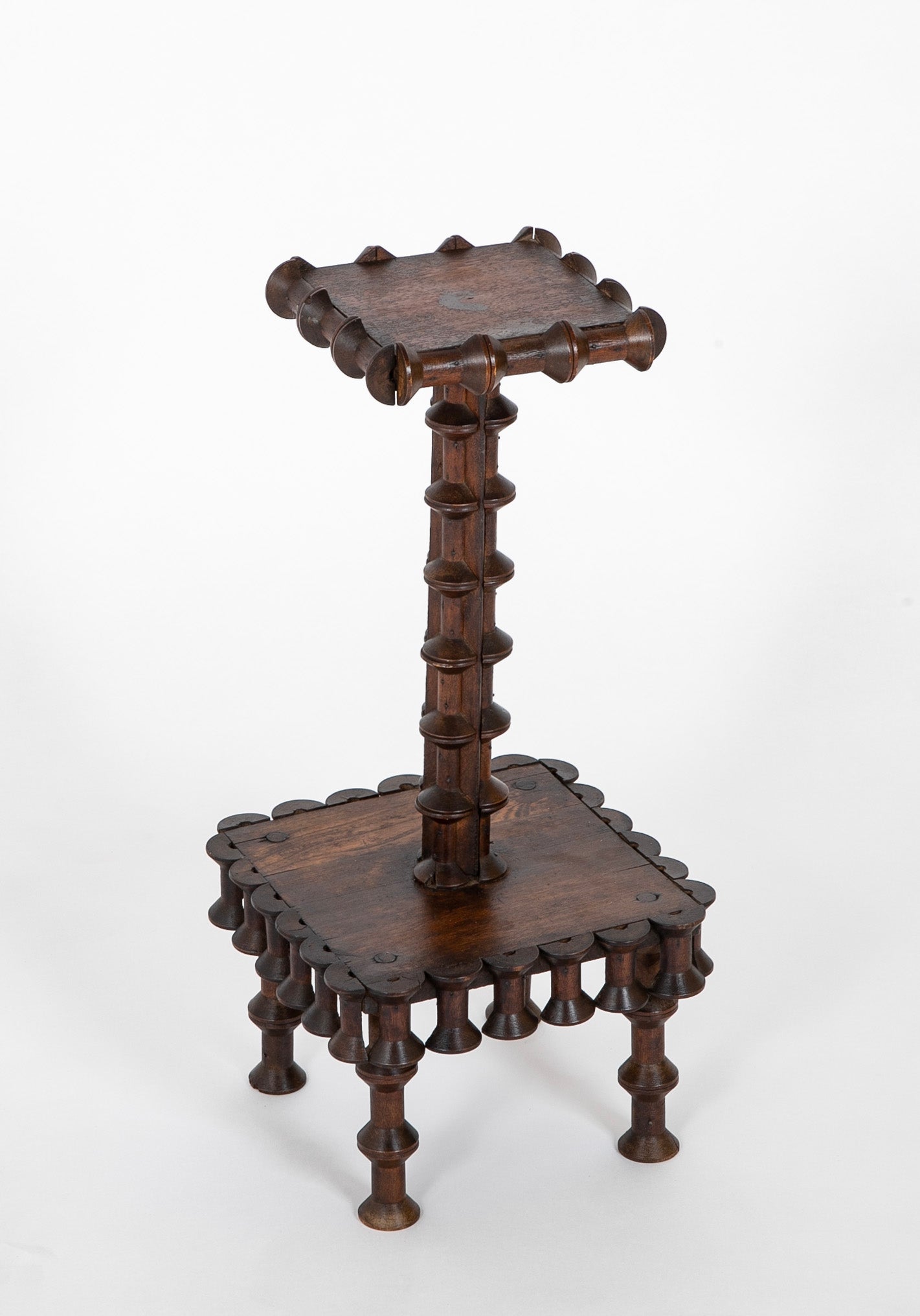 Tramp Art Side Table