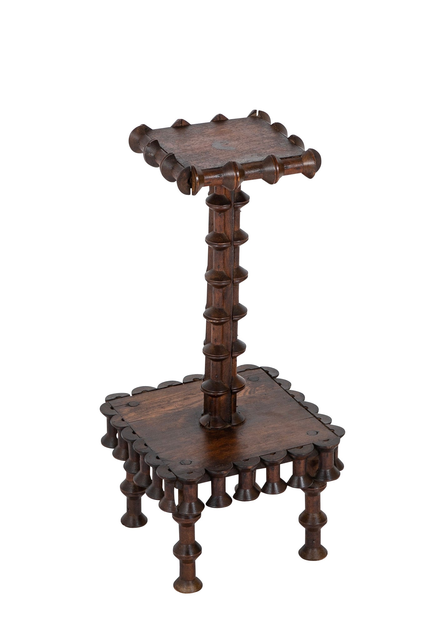 Tramp Art Side Table