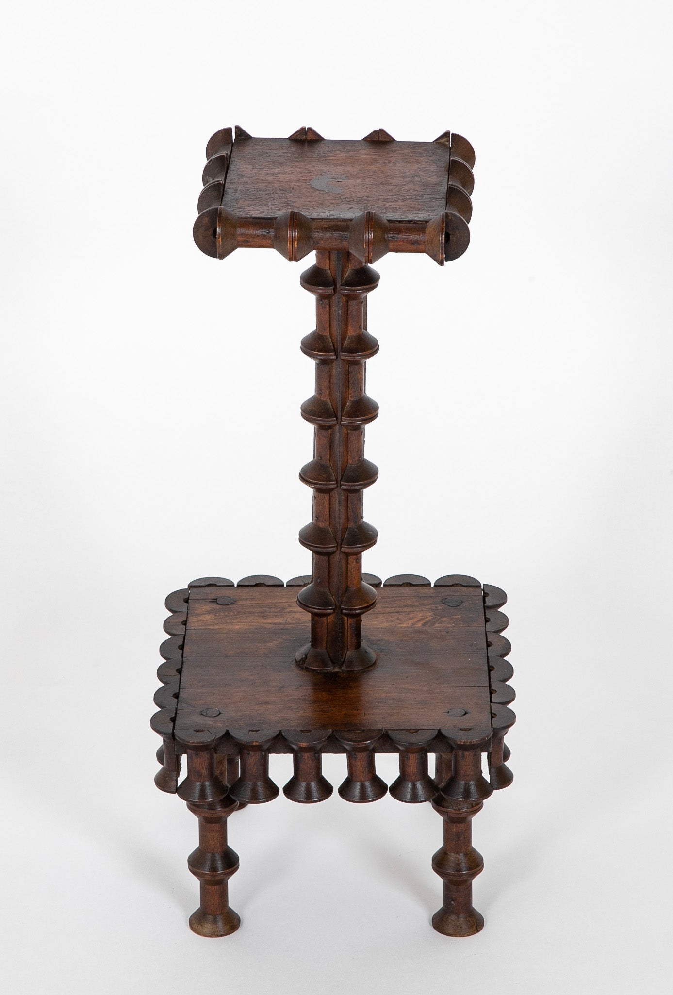Tramp Art Side Table