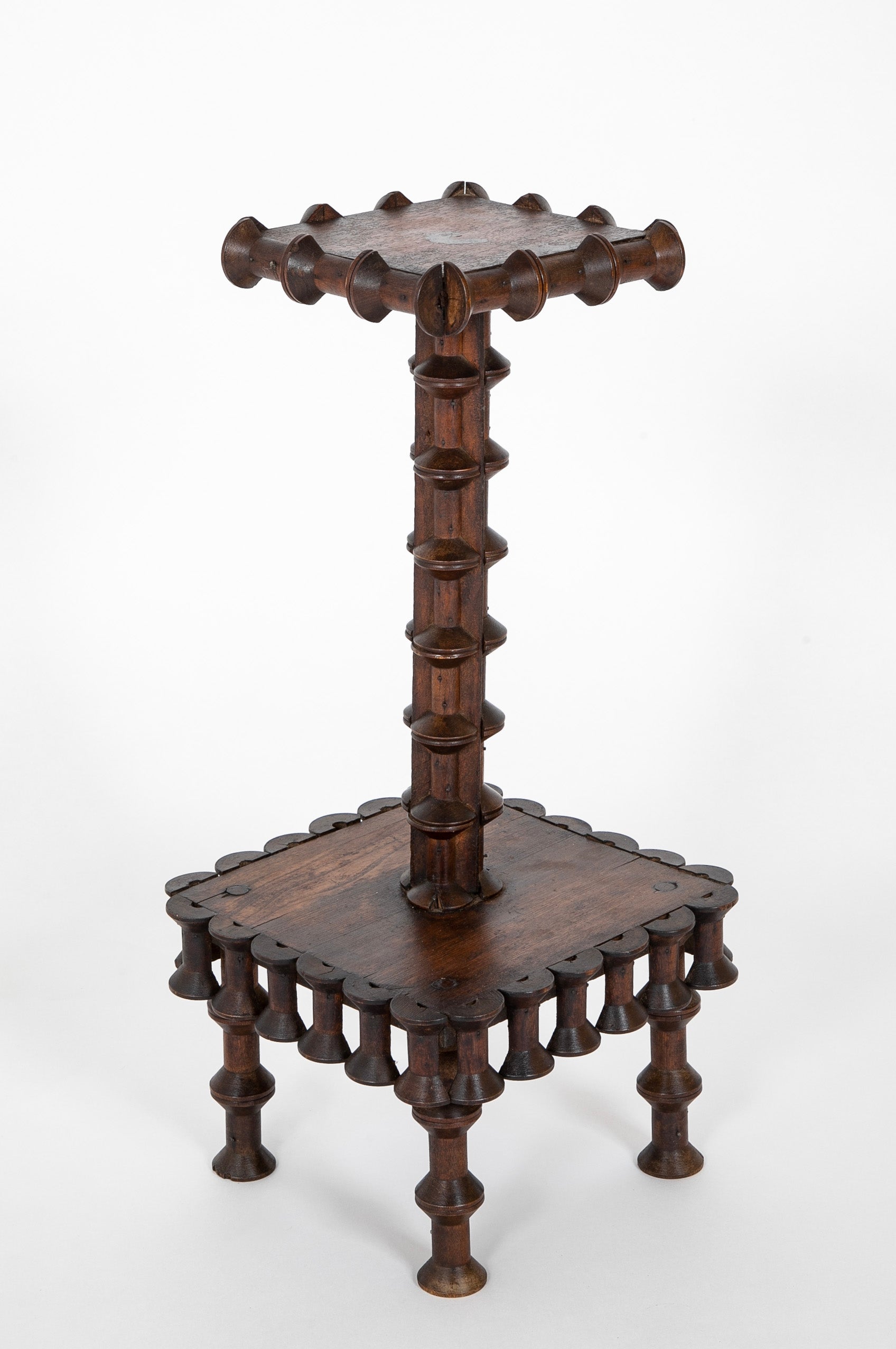 Tramp Art Side Table