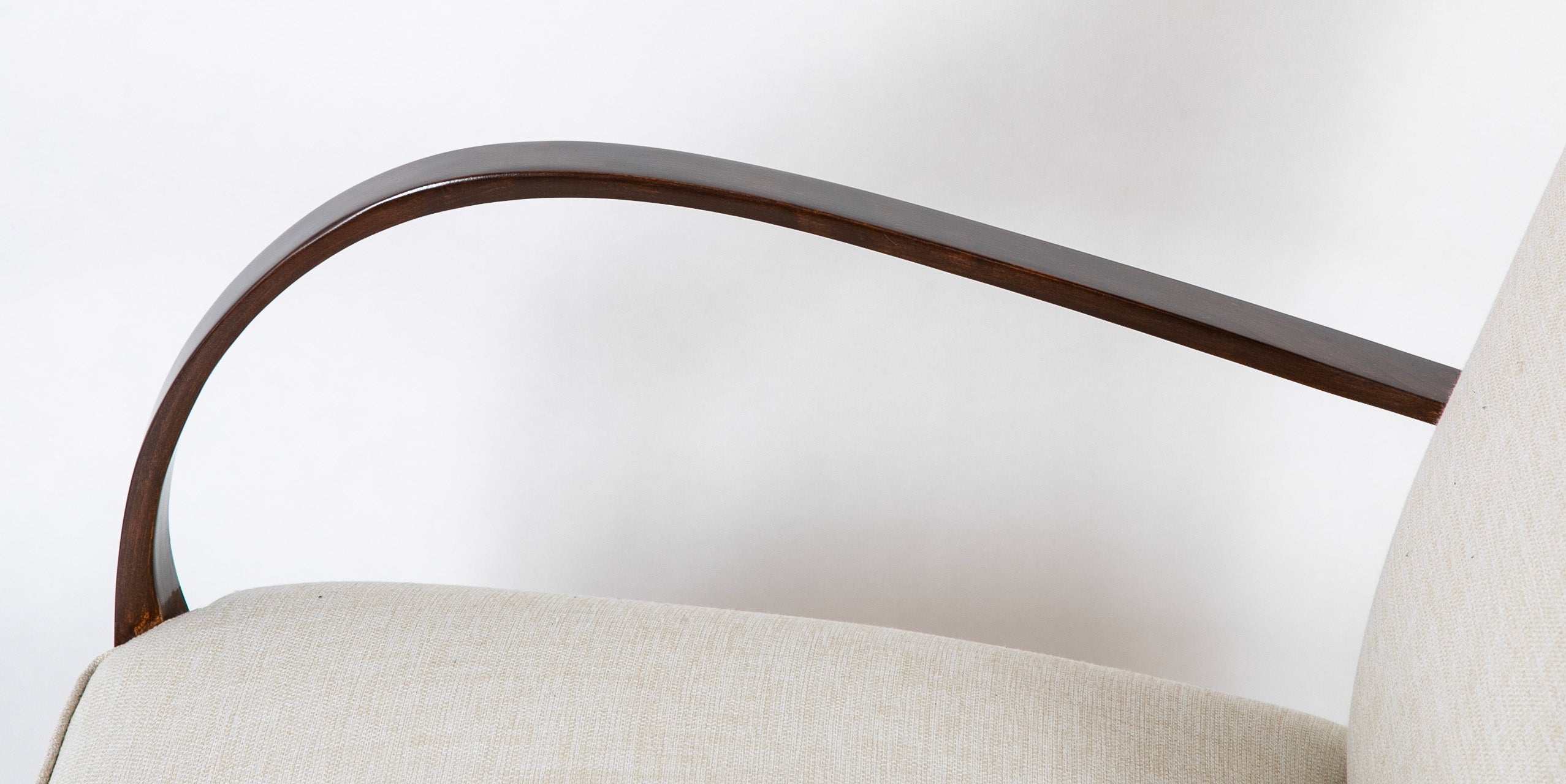 Mid-Century Danish Open Arm Chair Possibly by Fritz Hansen