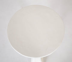 Plastered Fiberglass 3 Legged Table in the Style of John Dickinson