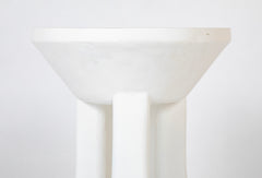 Plastered Fiberglass 3 Legged Table in the Style of John Dickinson