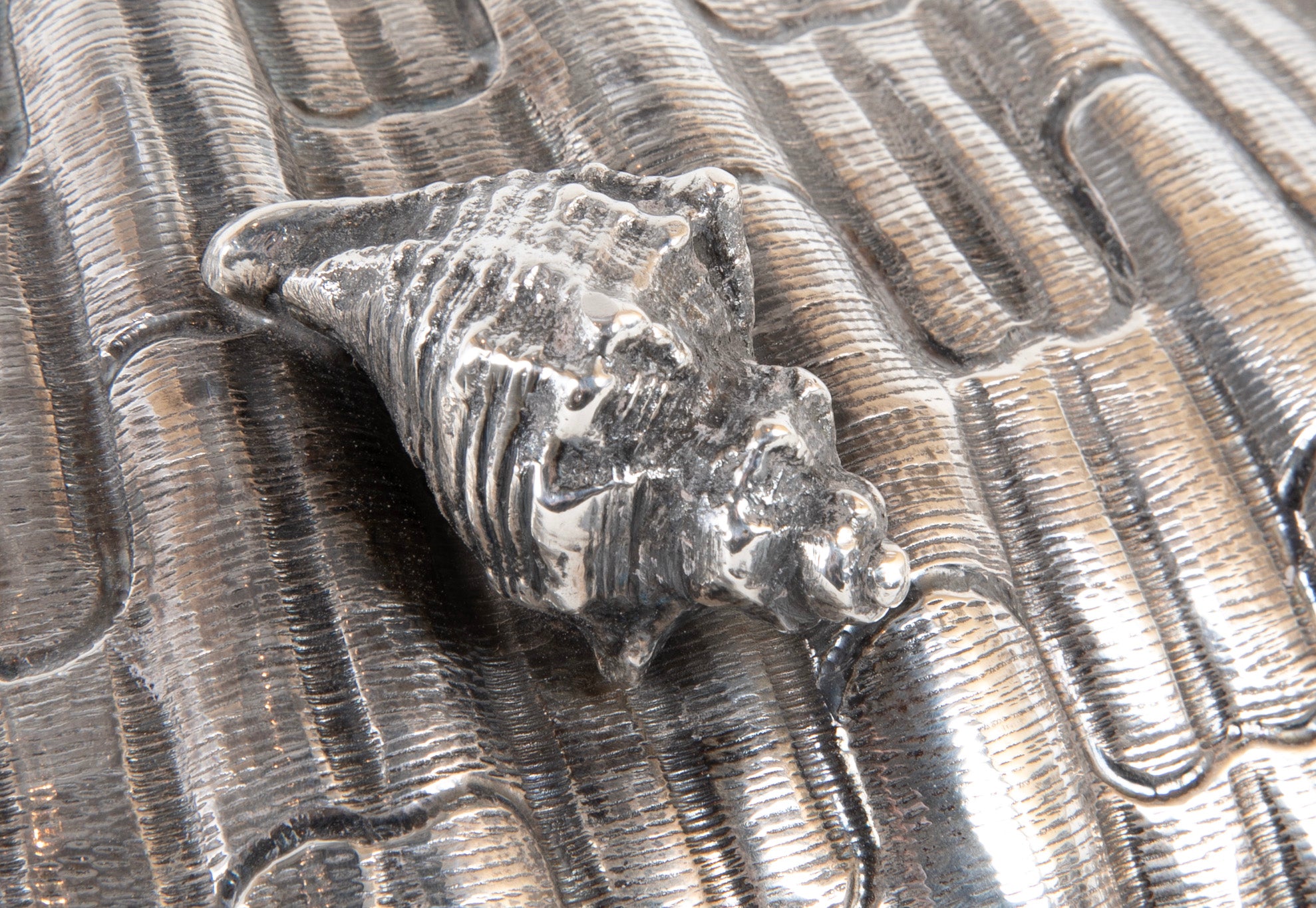 Lavish Silver Clam Shell Bowl by Luiz & David Ferreira