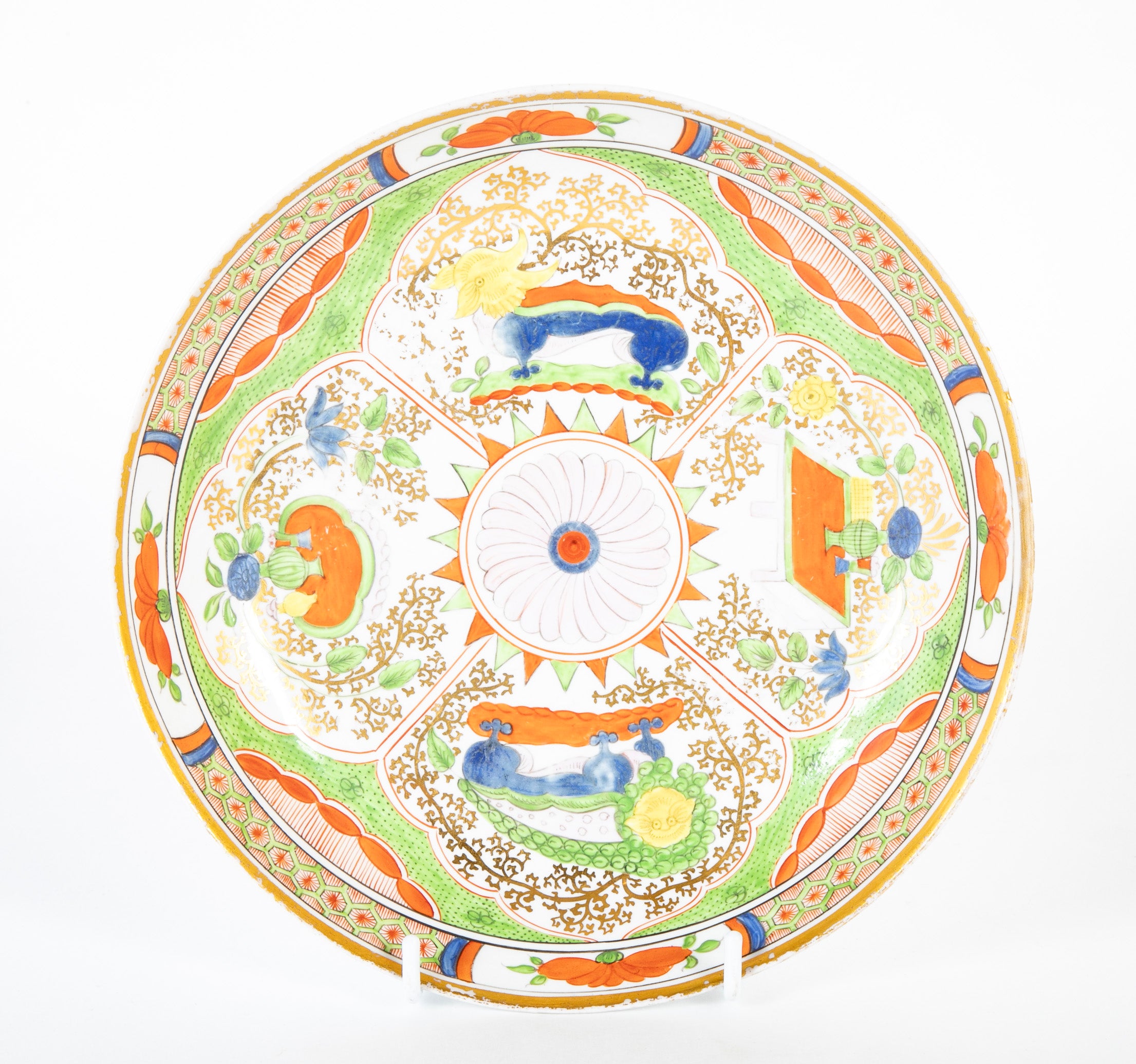 Coalport Porcelain "Dragon's in Compartments" Deep Dish