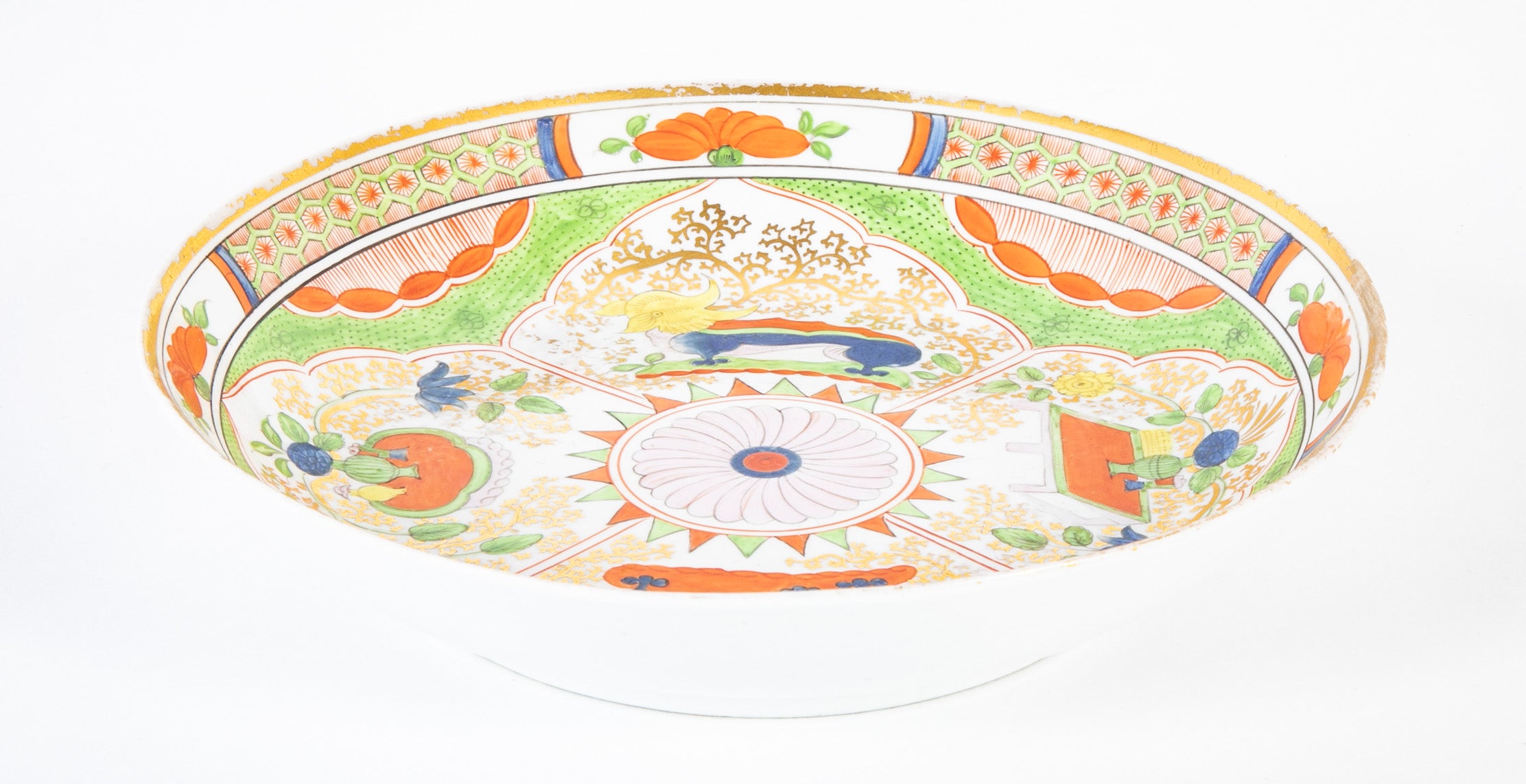 Coalport Porcelain "Dragon's in Compartments" Deep Dish