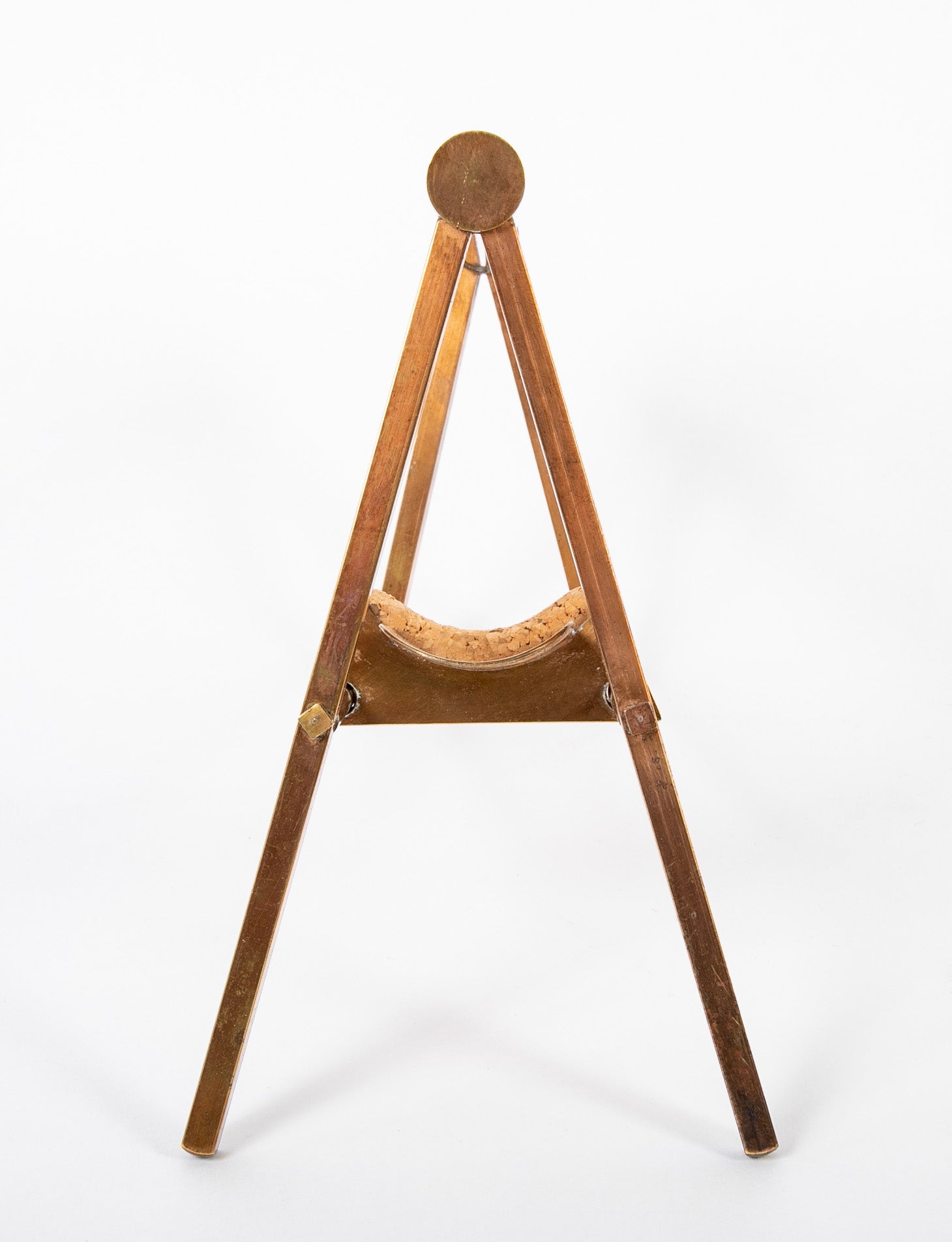 Jacques Adnet Bottle Holder in Bronze & Brass