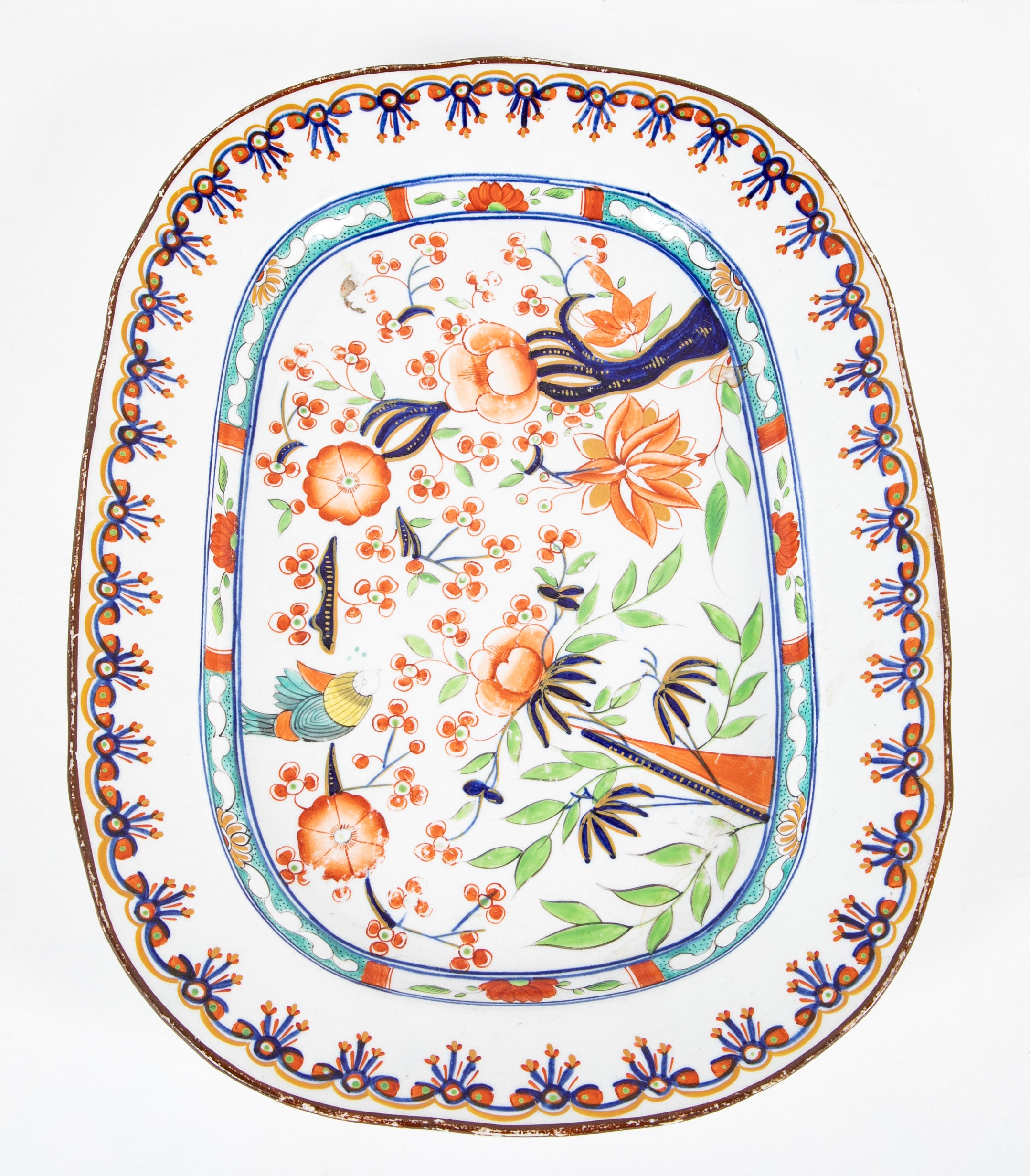 Early 19th Century English Coalport Platter in the Kakiemon Style