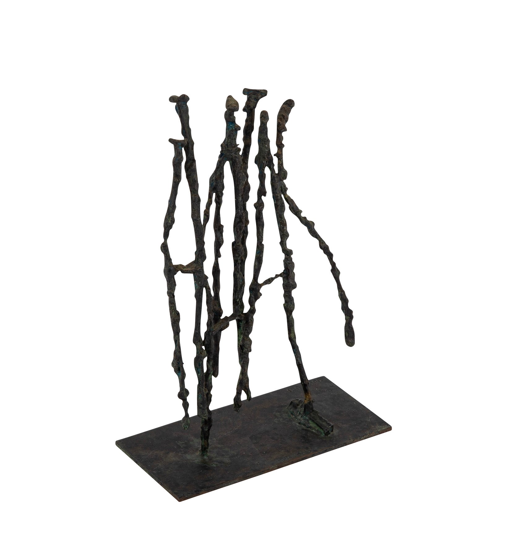 Louis Cane Bronze with Green Patina