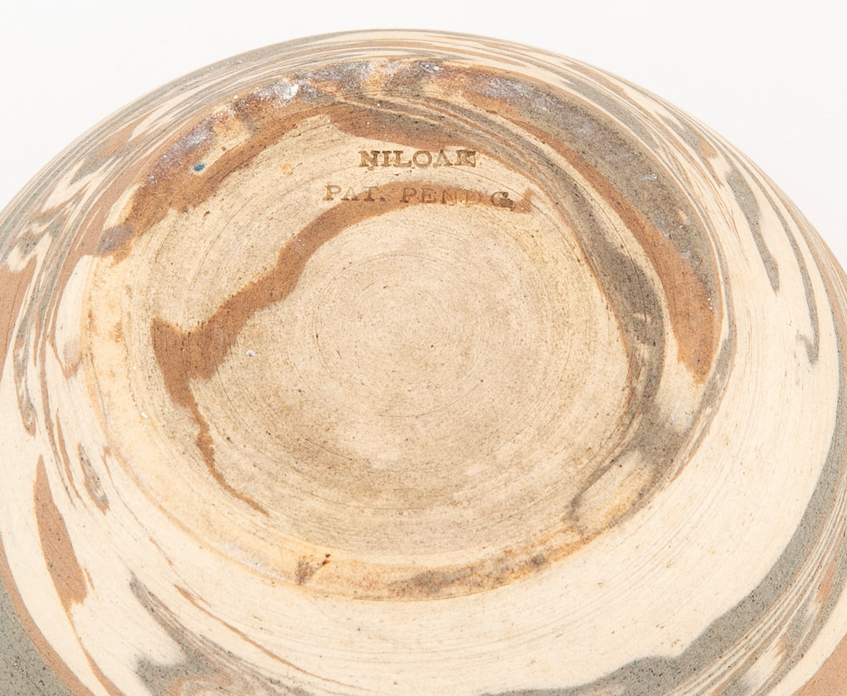 Niloak Pottery "Mission Swirl" Wide Mouth Bulbous Vase