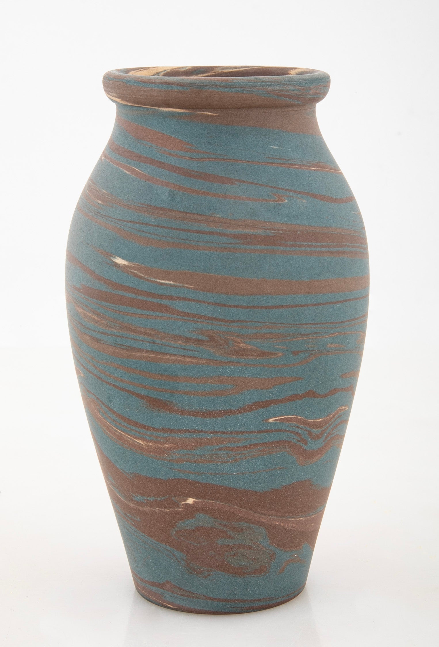 Niloak Pottery Baluster Form Swirl Vase