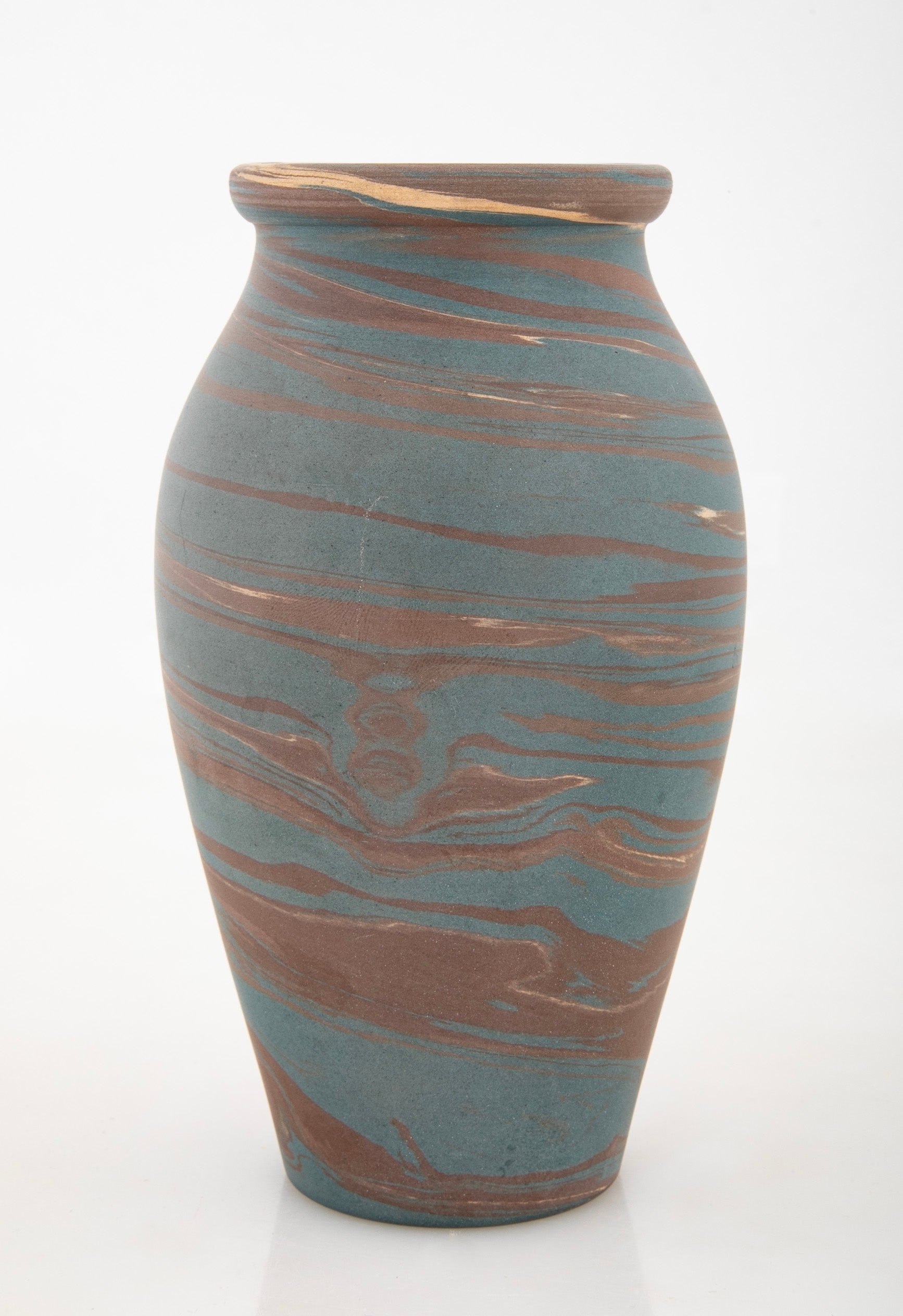 Niloak Pottery Baluster Form Swirl Vase