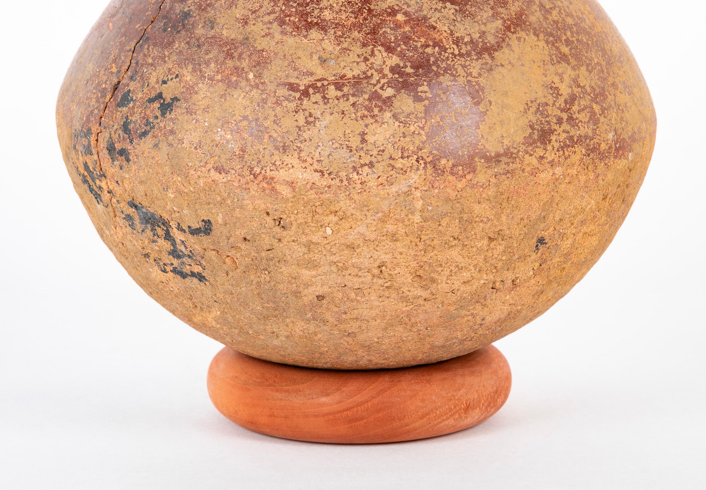 Dejenne, Mali Bulbous Terracotta Vessel with Flared Rim