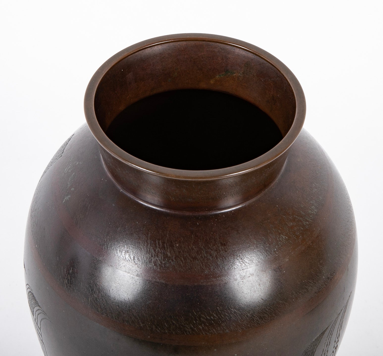 Pair of Baluster Form WMF Metal Vases