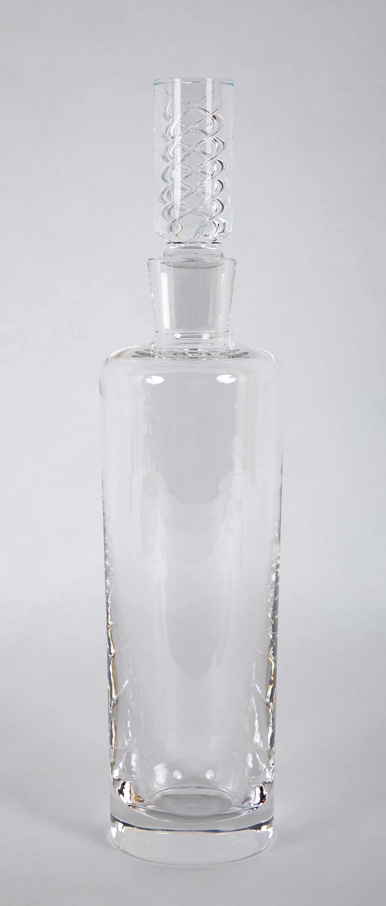 Steuben Crystal Decanter with "Air Twist" Stopper
