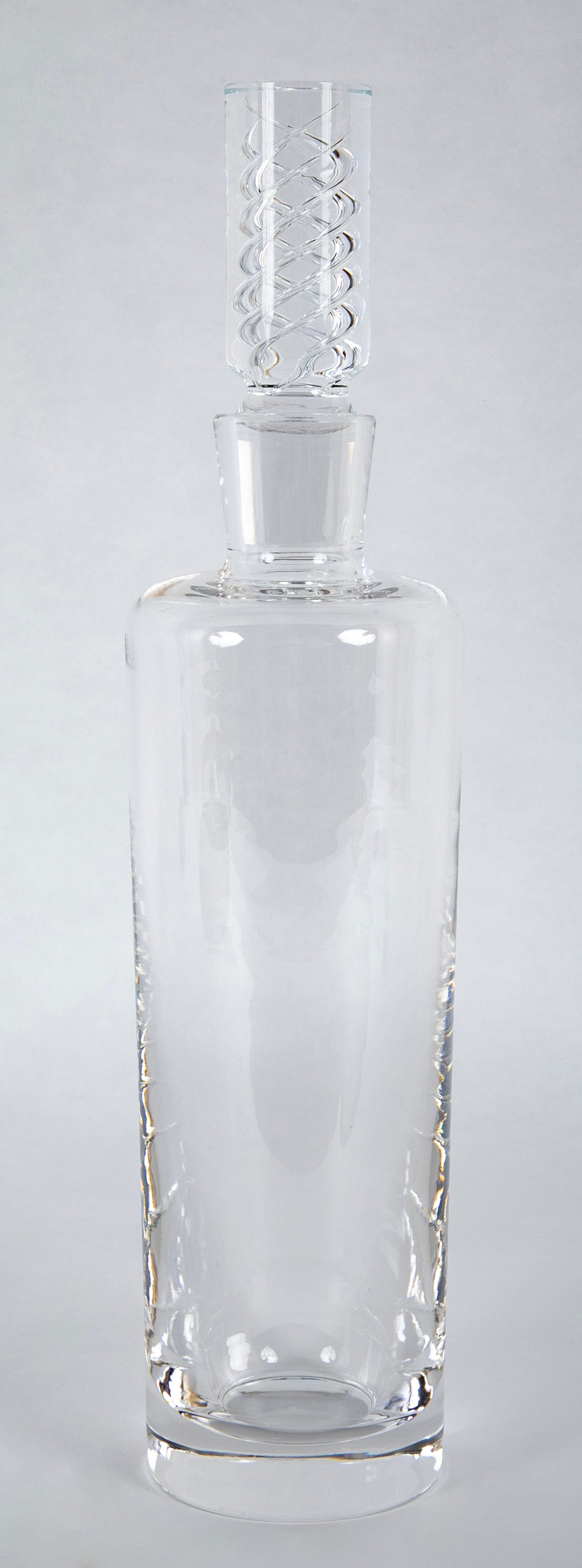 Steuben Crystal Decanter with "Air Twist" Stopper