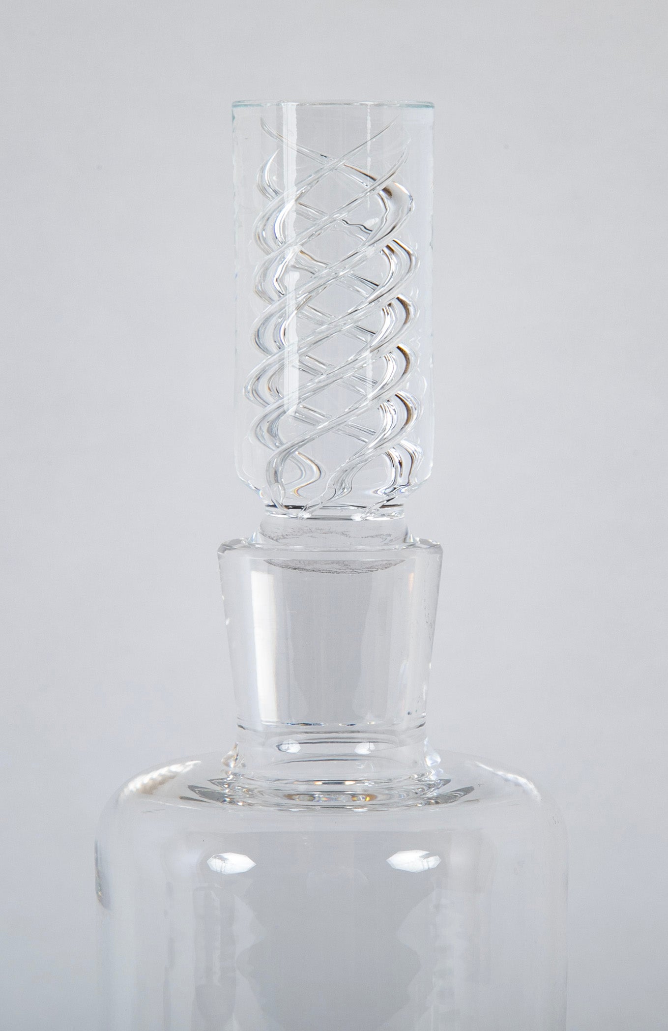 Steuben Crystal Decanter with "Air Twist" Stopper