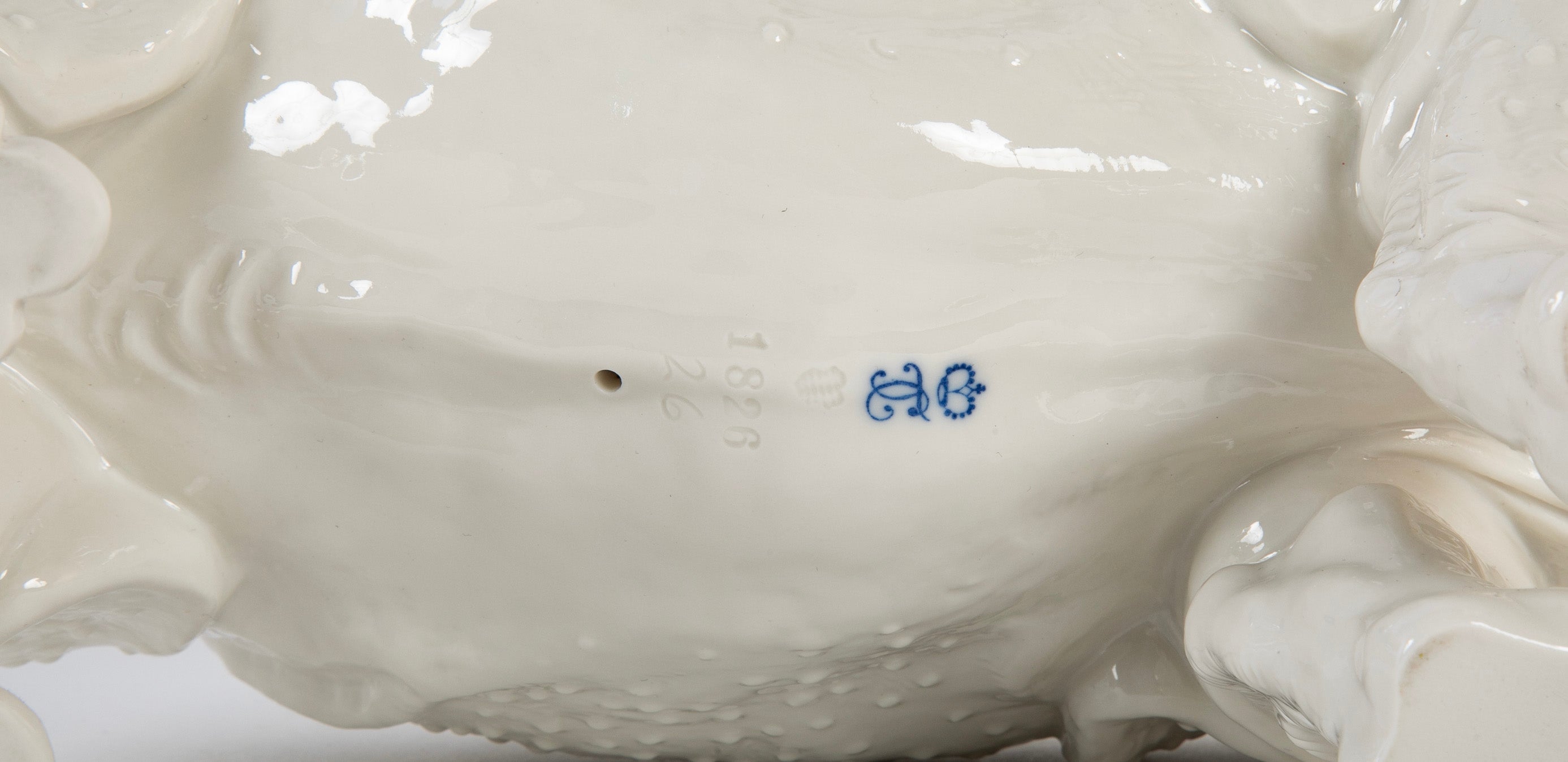 Rhino Clara Nymphenburg Frankenthaler Model in White Glazed Porcelain