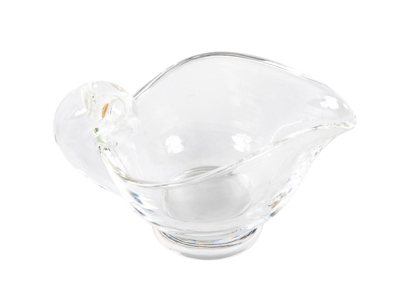 Steuben Glass "Snail Scroll" Creamer and Open Sugar Bowl by Irene Benton