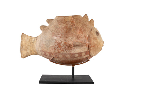 A Colima Shark Effigy Vessel