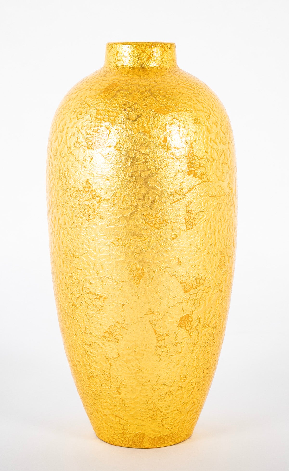 Sevres for Delvaux Paris Textured and Gilded Porcelain Vase