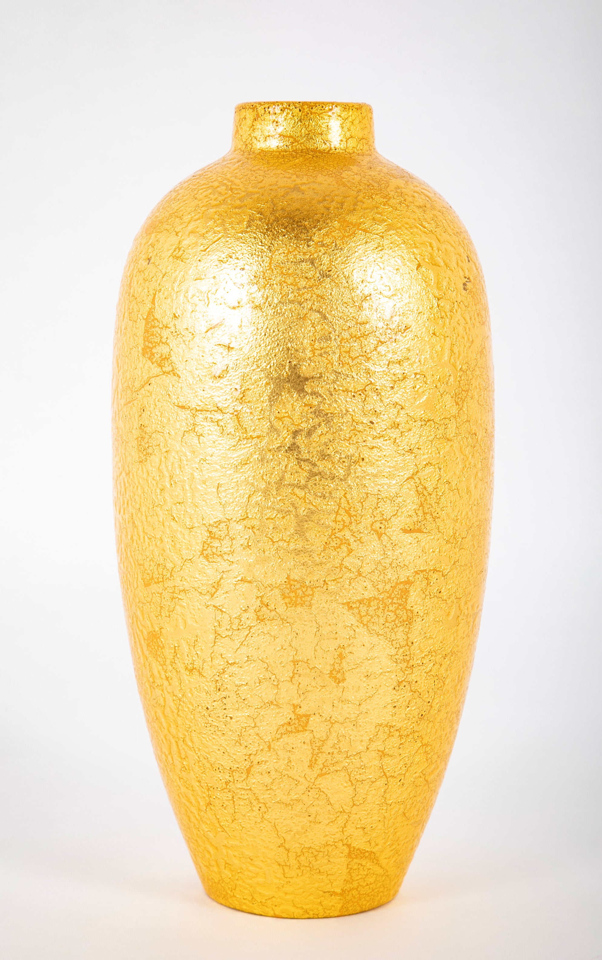 Sevres for Delvaux Paris Textured and Gilded Porcelain Vase