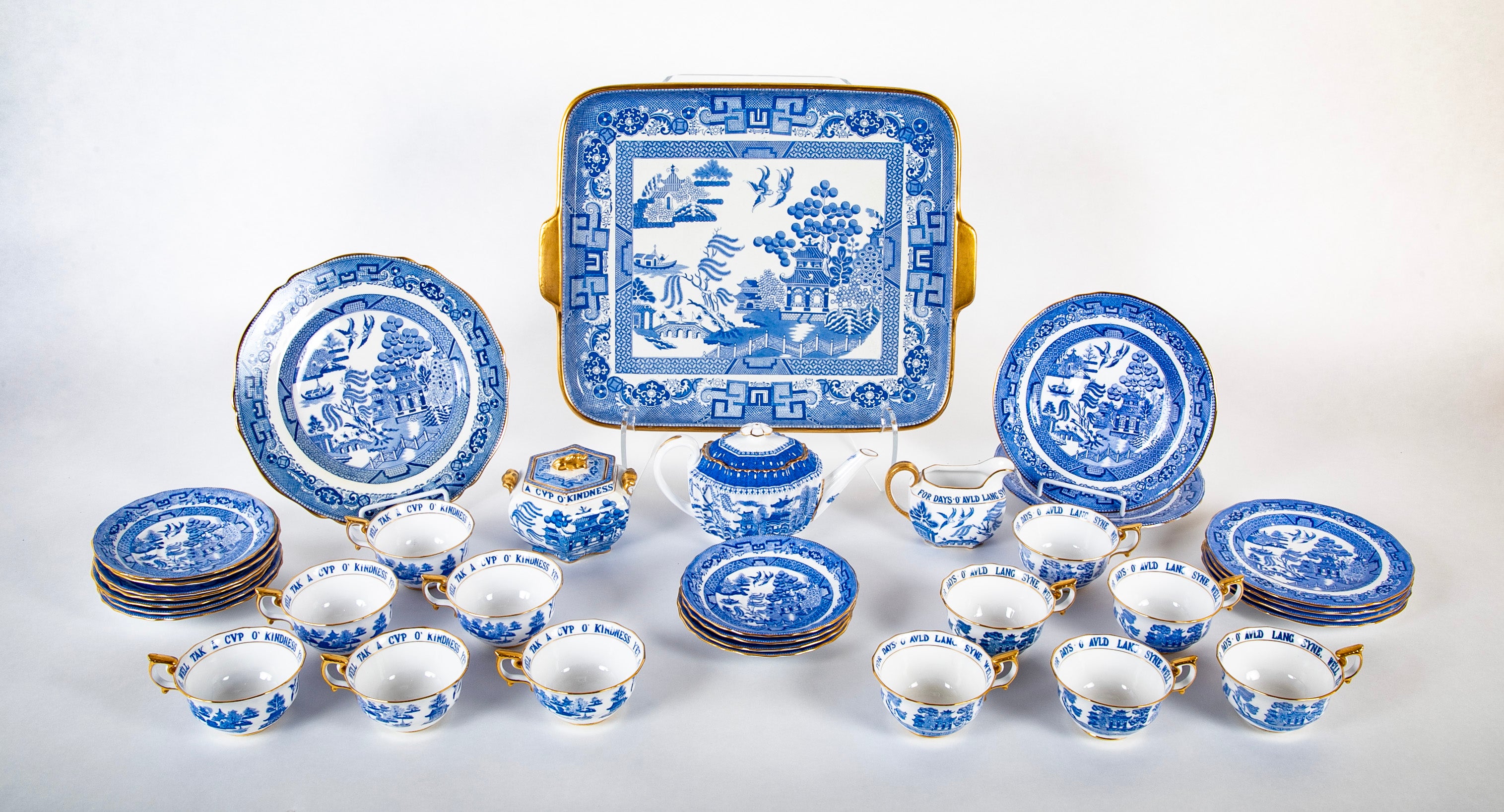 Tiffany & Co. "Auld Lang Syne" Copeland Spode Partial Tea Service