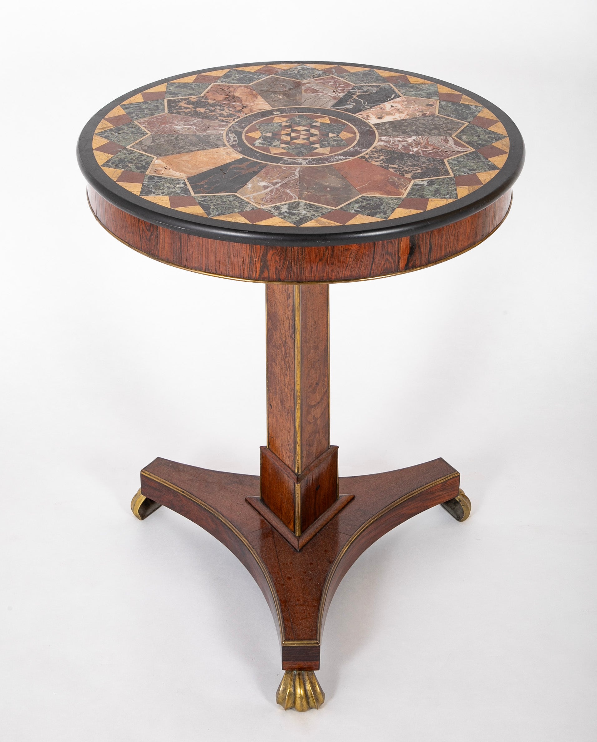 19th Century Regency Pietra Dura Specimen Table