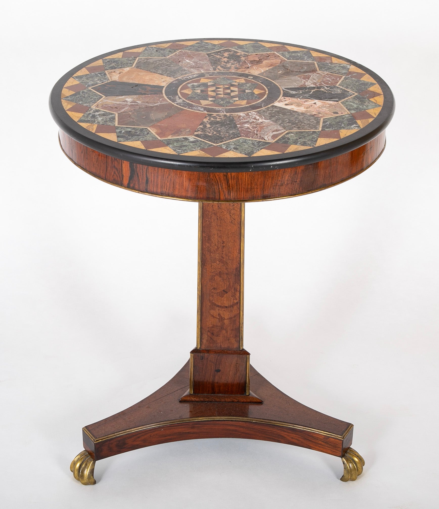 19th Century Regency Pietra Dura Specimen Table