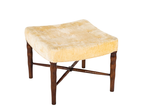 A 20th Century Faux Bamboo Wooden Legged Stool