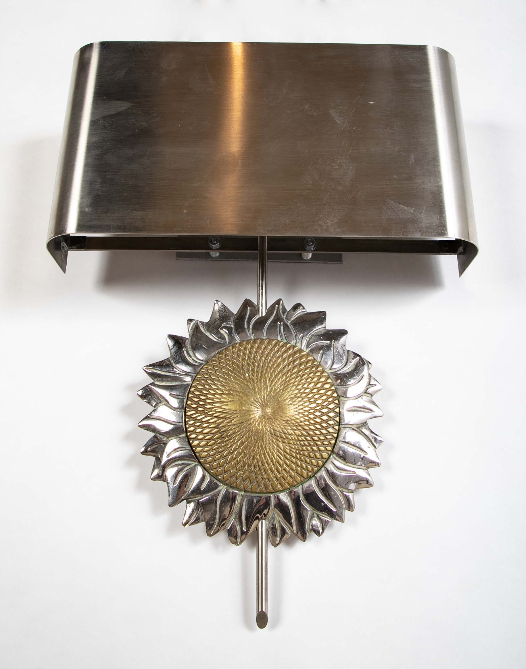 Pair of Mid-Century Maison Charles Sunflower Sconces