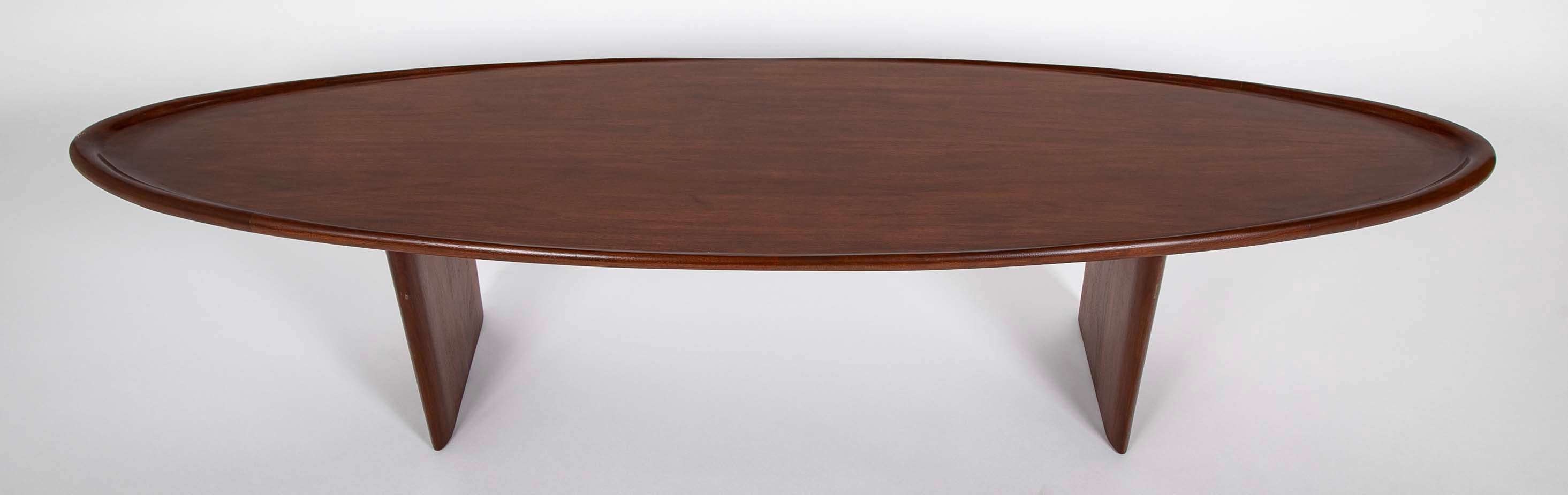 T.H. Robsjohn-Gibbings for Widdicomb Model 3304 "Surfboard" Coffee Table in Mahogany