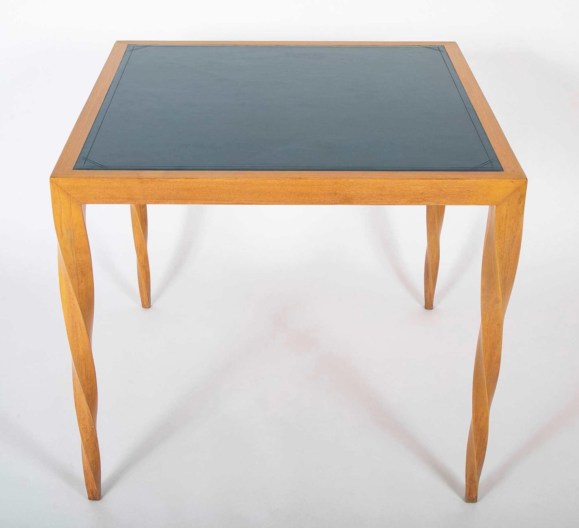 Johan Tapp Leather Top Games Table