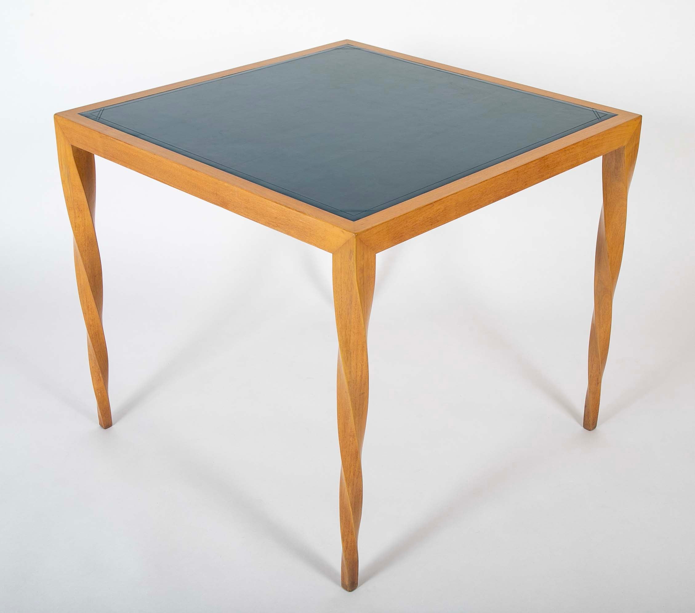 Johan Tapp Leather Top Games Table